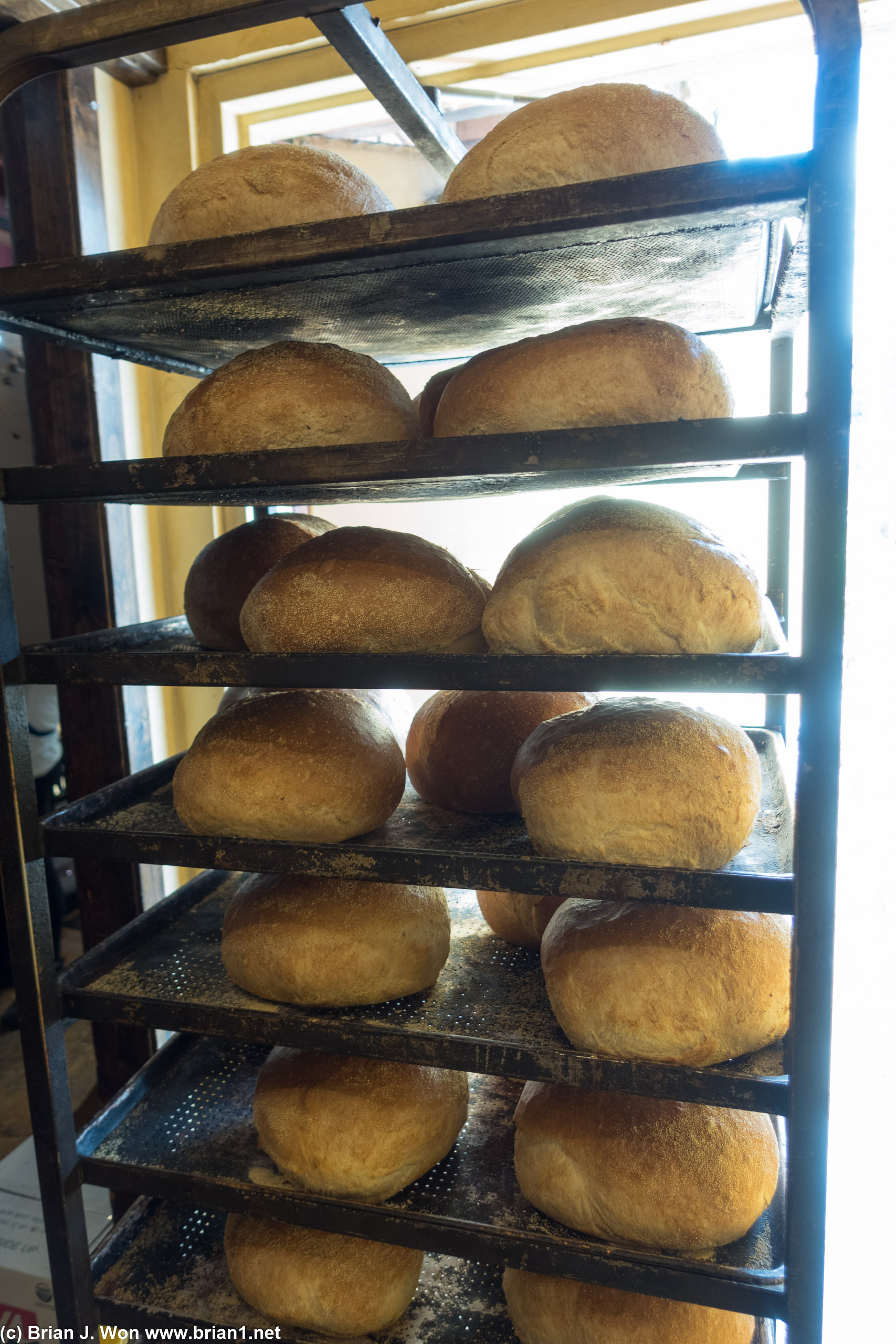 Fresh bread at Erick Schat's Baakery.