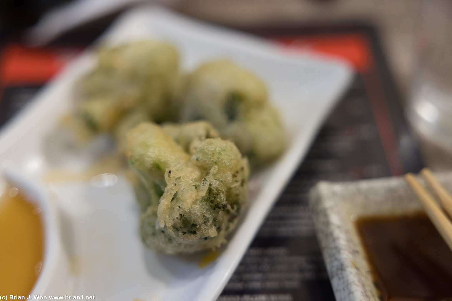 Tempura broccoli. Also forgettable, but well-executed.