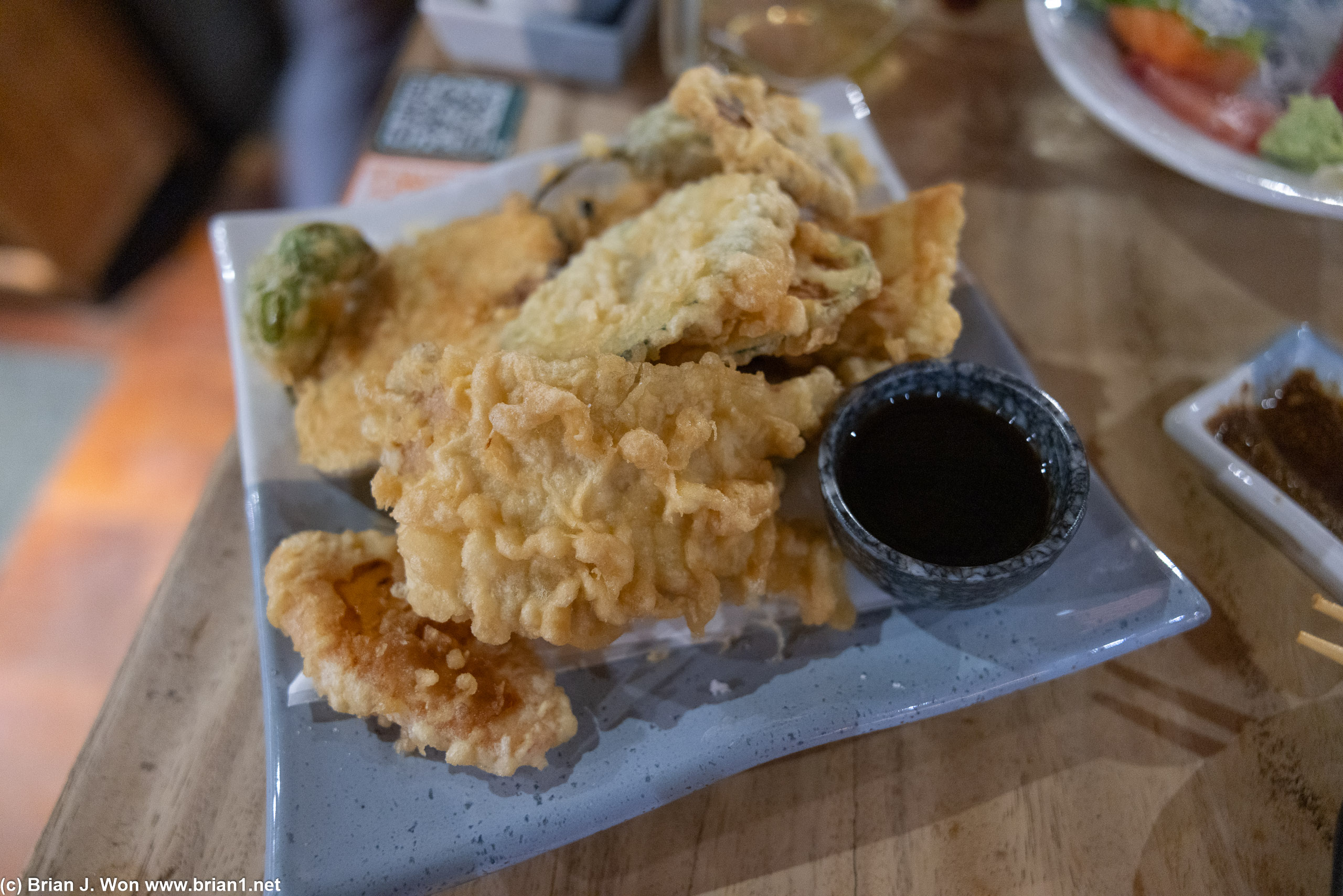 Veggie tempura was massive.