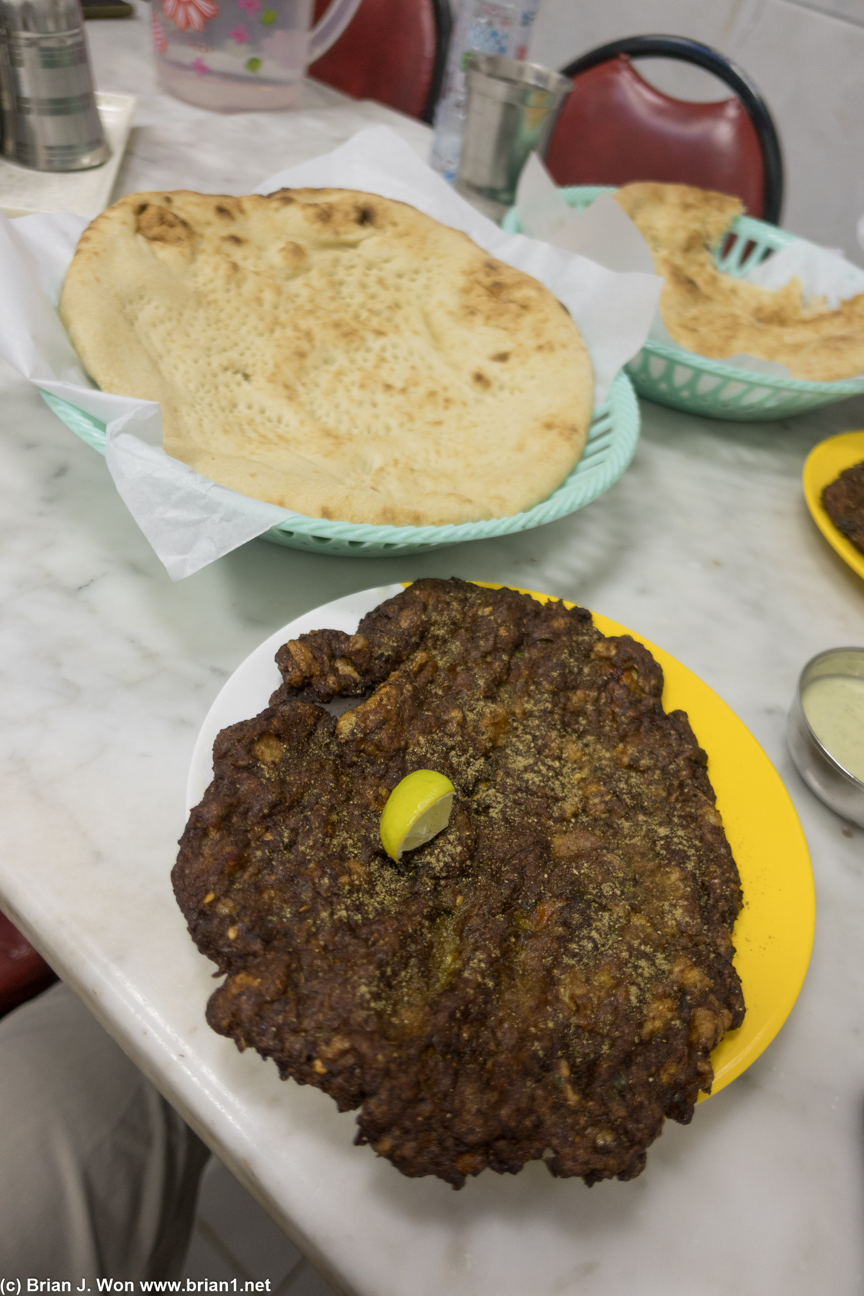 Chapli kebab, large size, for dinner.