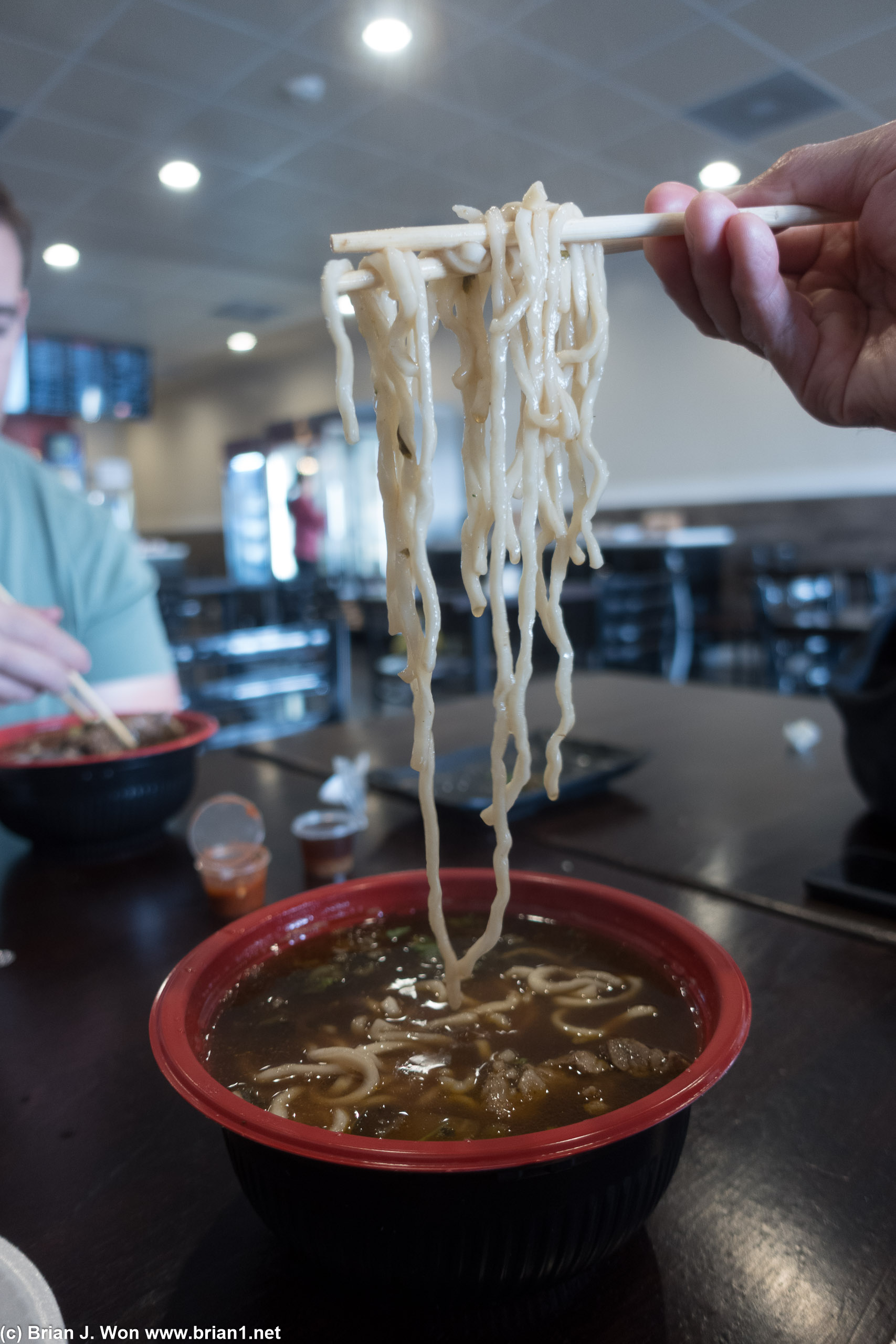 Beef noodle soup was okay, too.