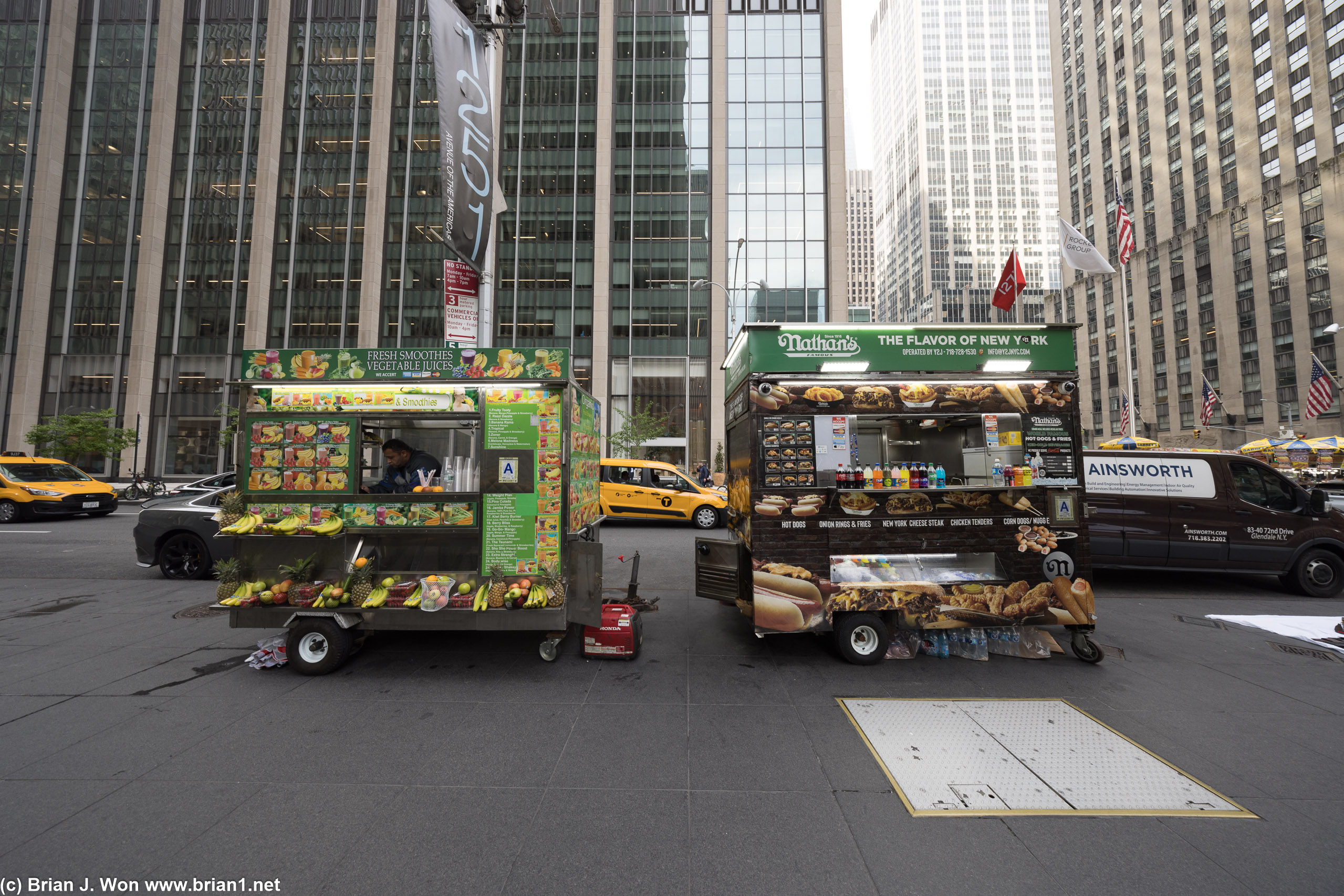 Food carts.