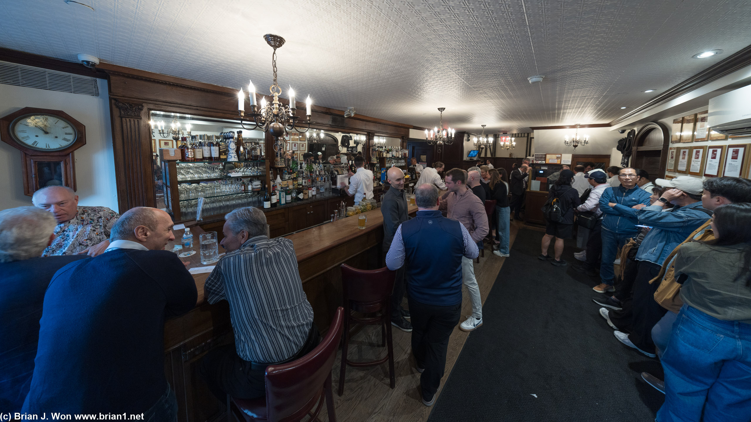 The bar at Peter Luger.