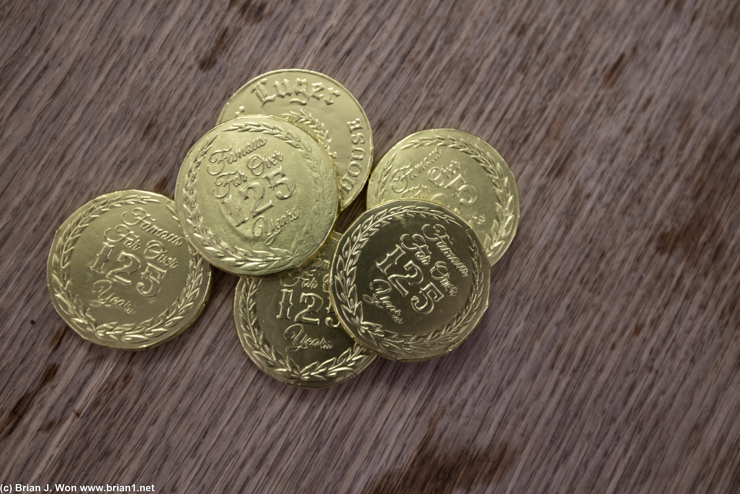 Chocolate coins.