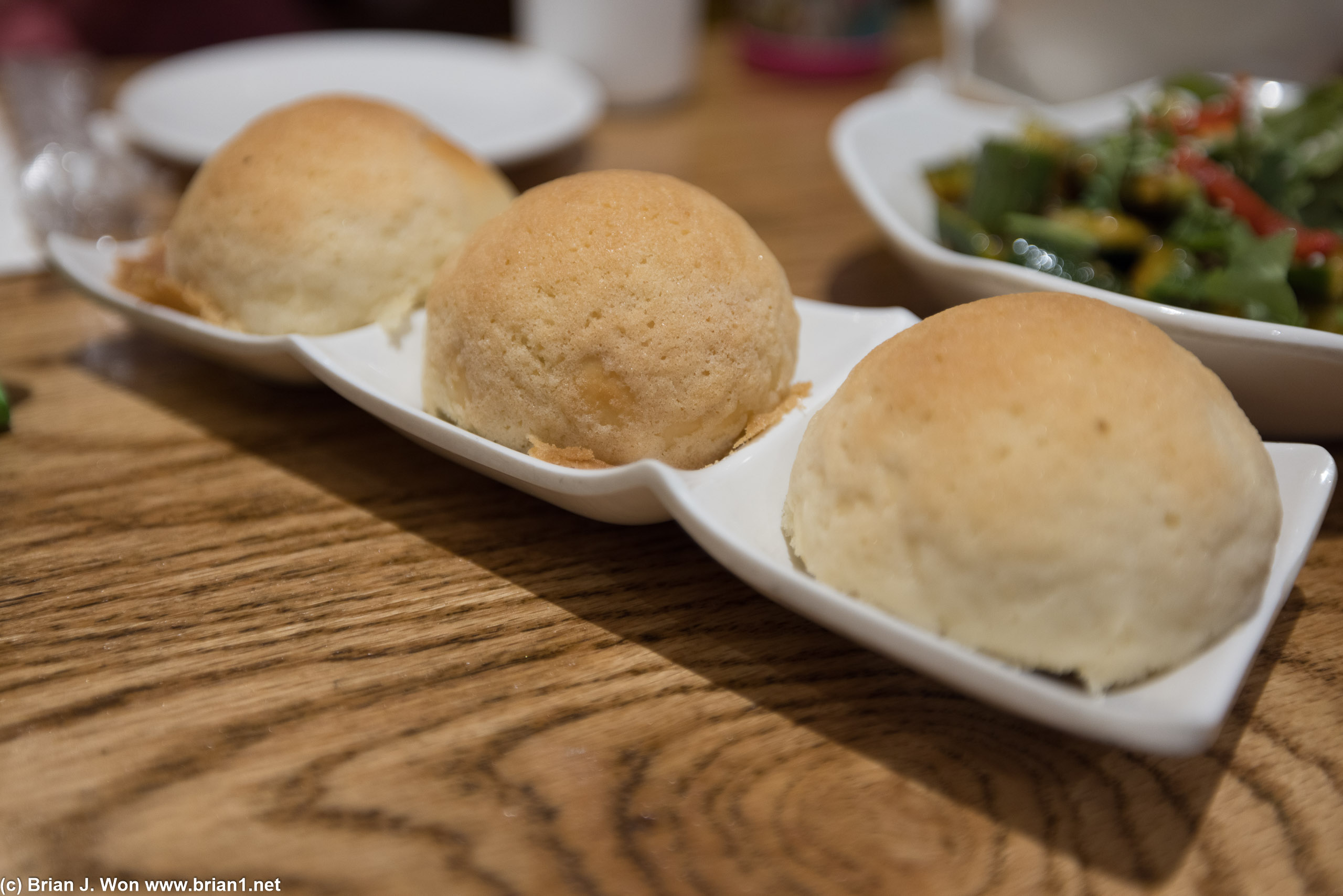 Their famous char siu bao is lacking the delicacy it should have.