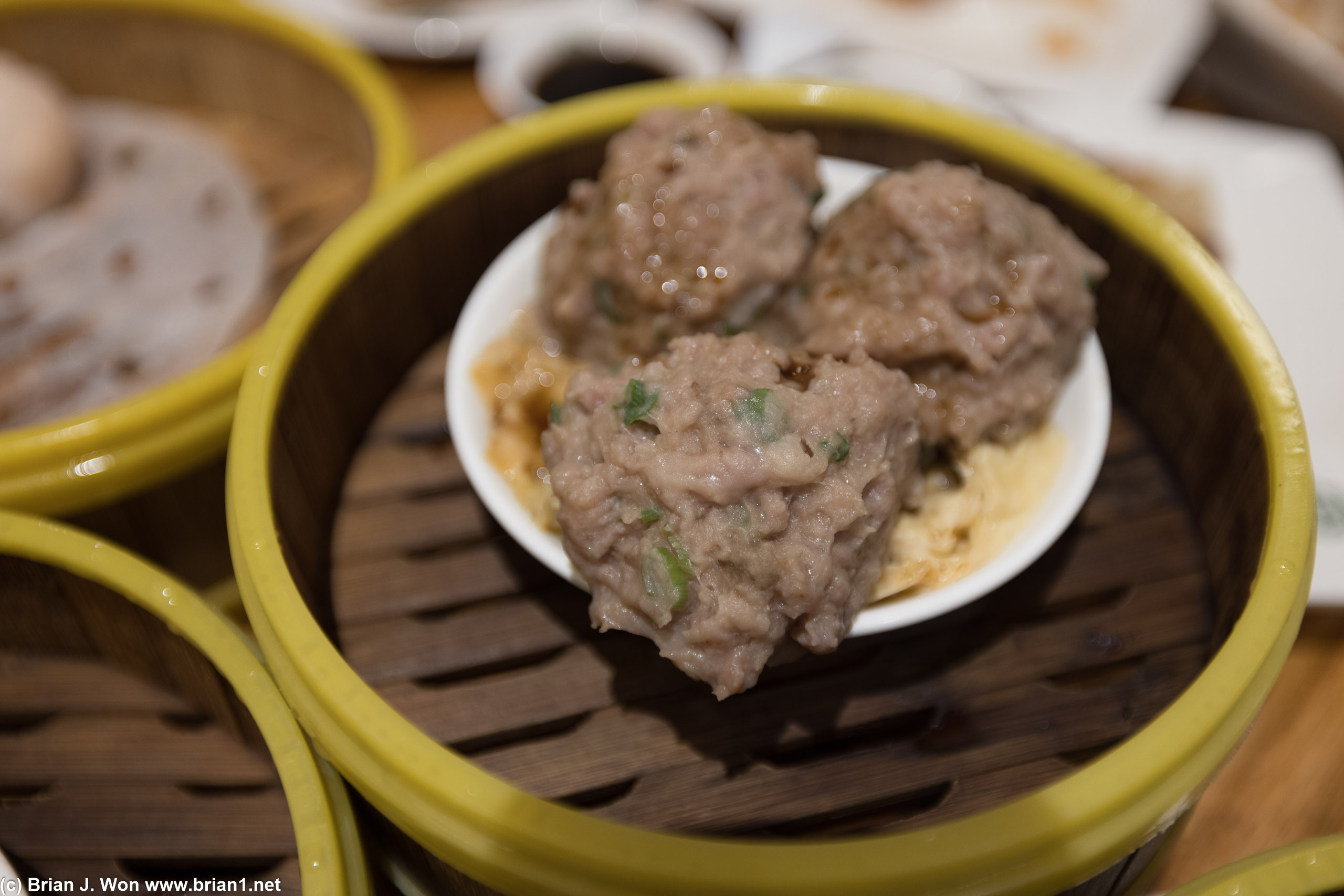 Beef ball were American-sized.