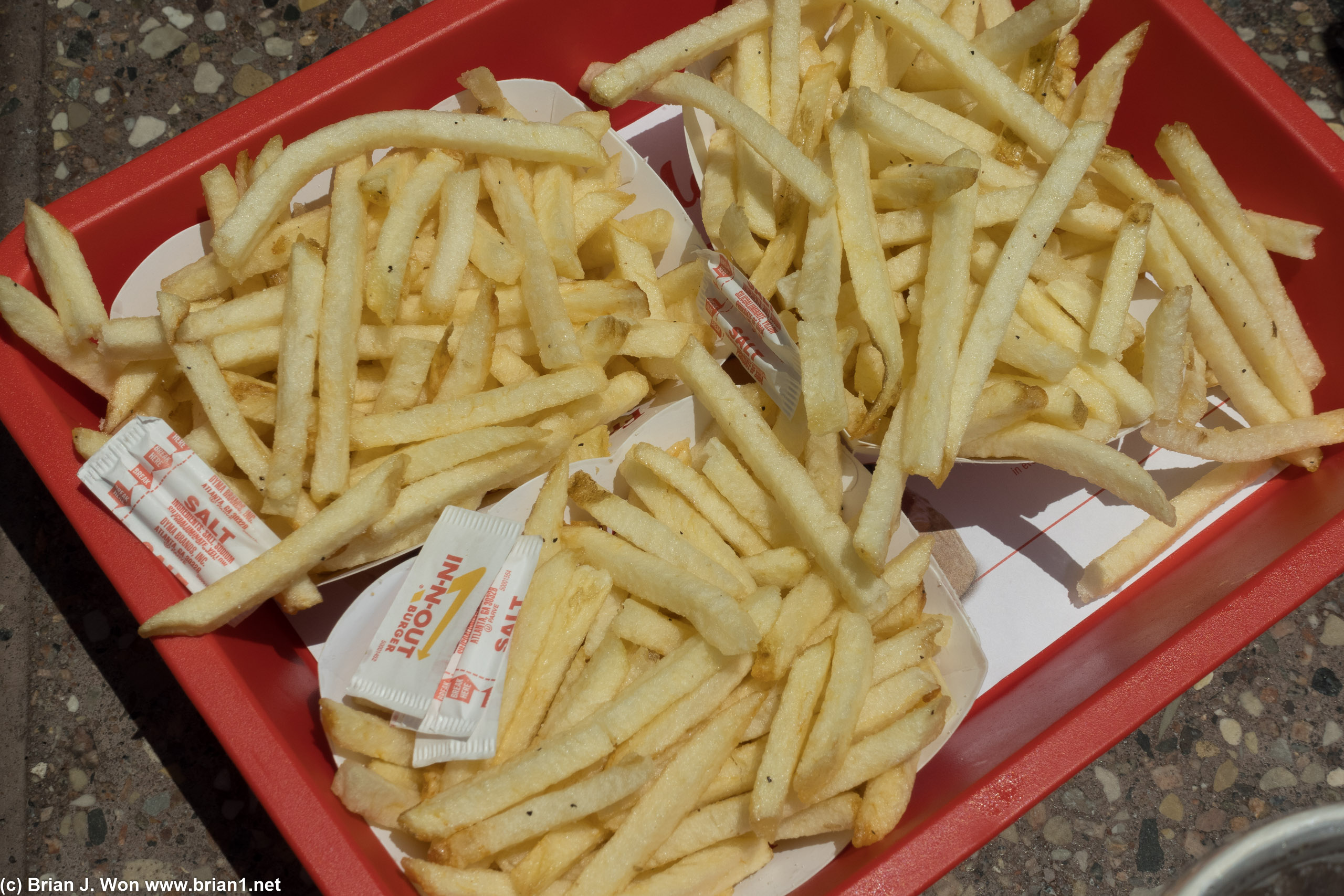 French fries hit the spot.