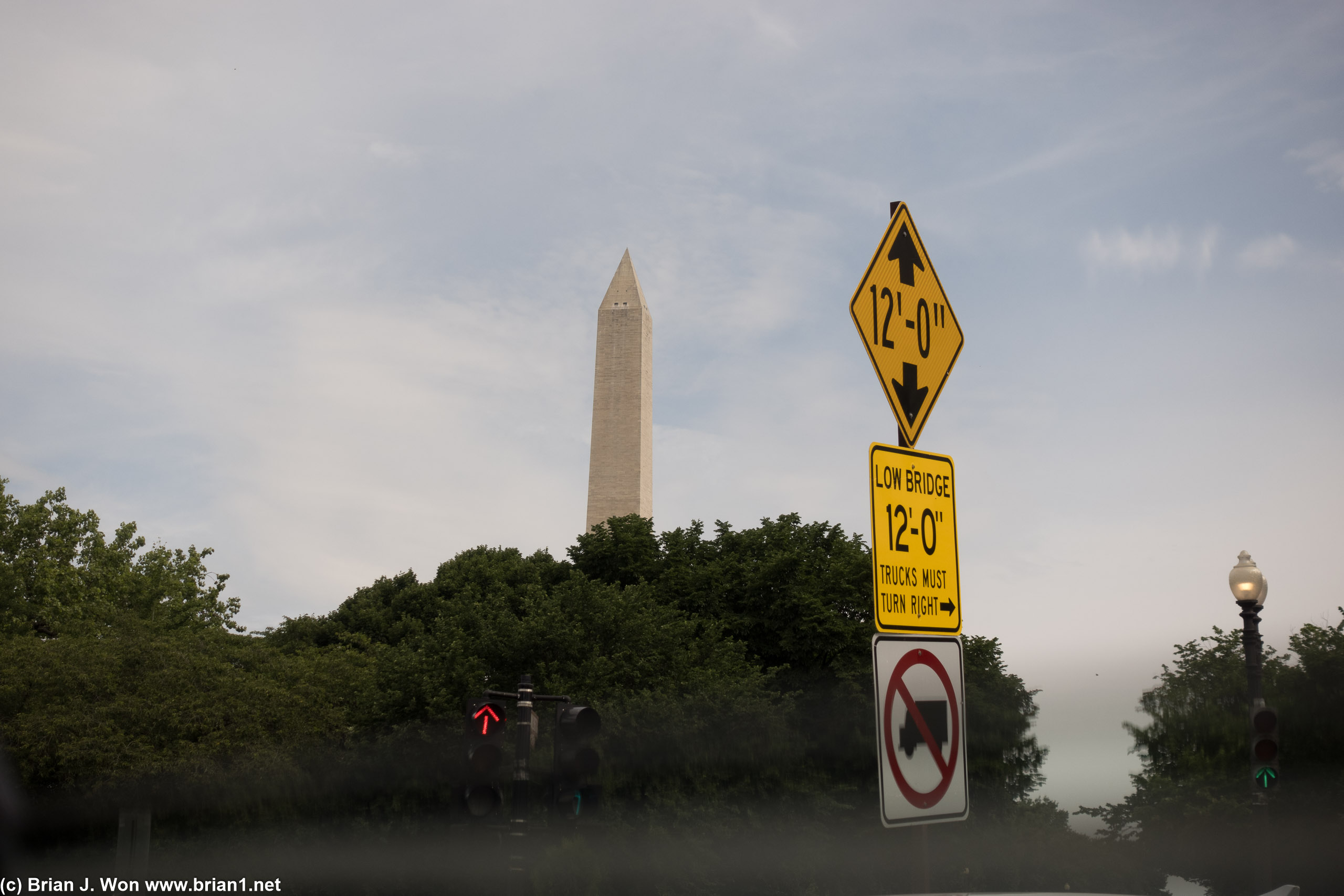 Washington Monument as viewed on the drive home.