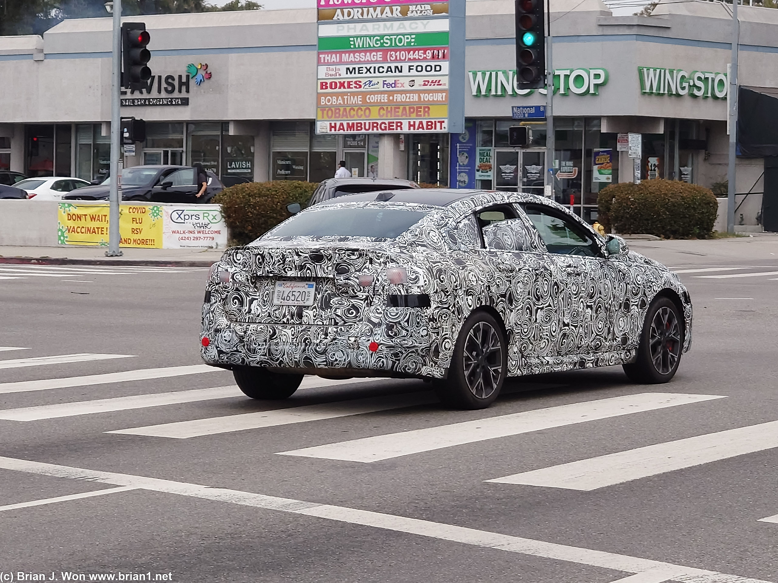 BMW 2-series prototype. No visible exhaust pipes tho.