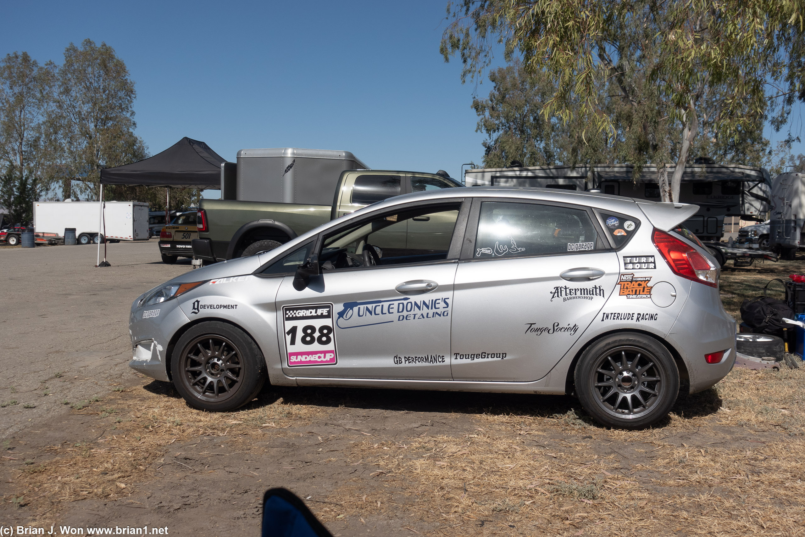 Ricky (instructor)'s Gridlife SundaeCup Fiesta race car.