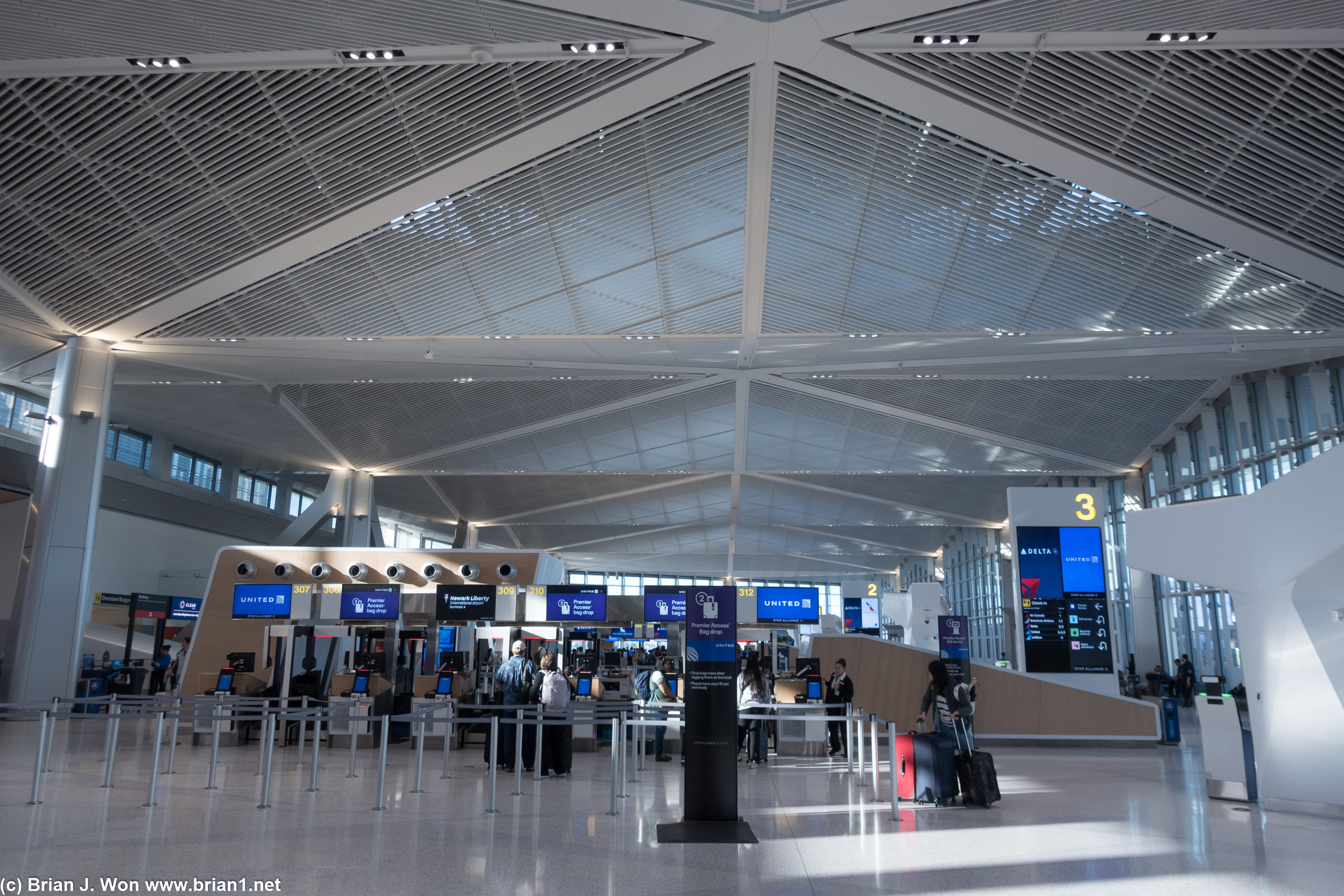 United ticket counters.