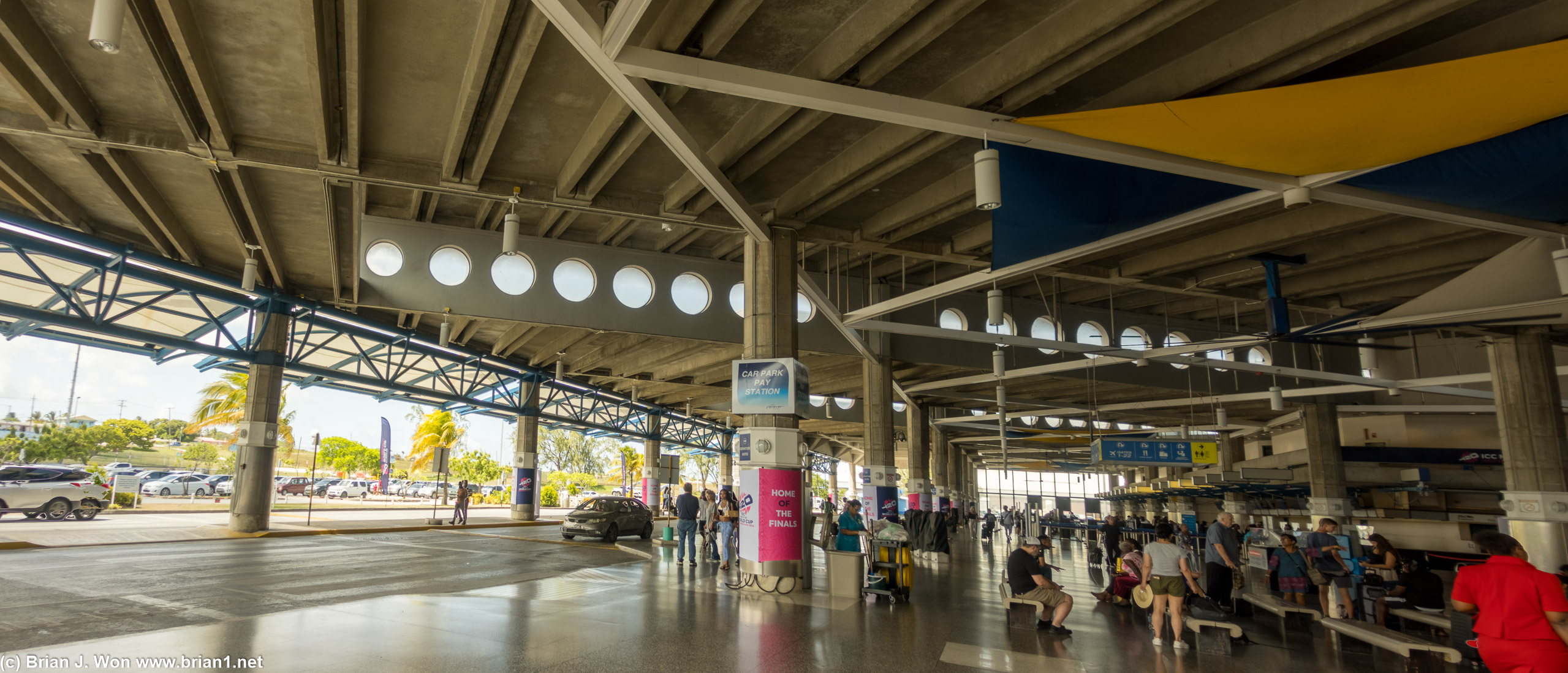 Departures area.