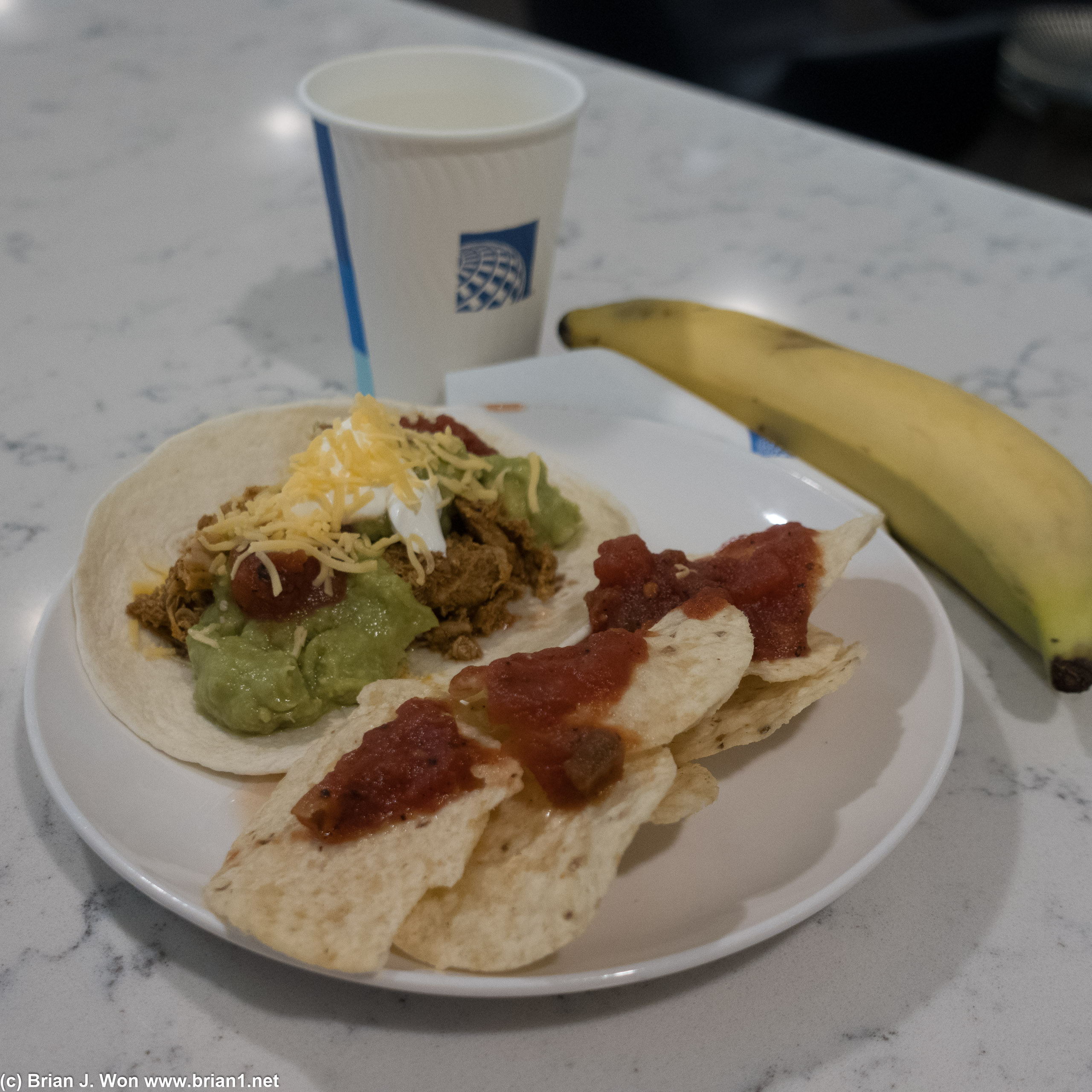 Surprised they had even somewhat edible food at the United Club in IAD, concourse C.