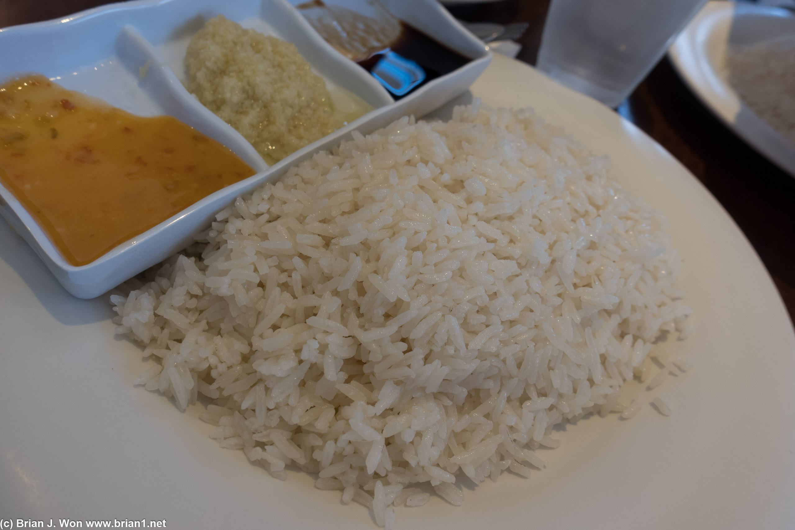 5 adults = 3 orders of rice.