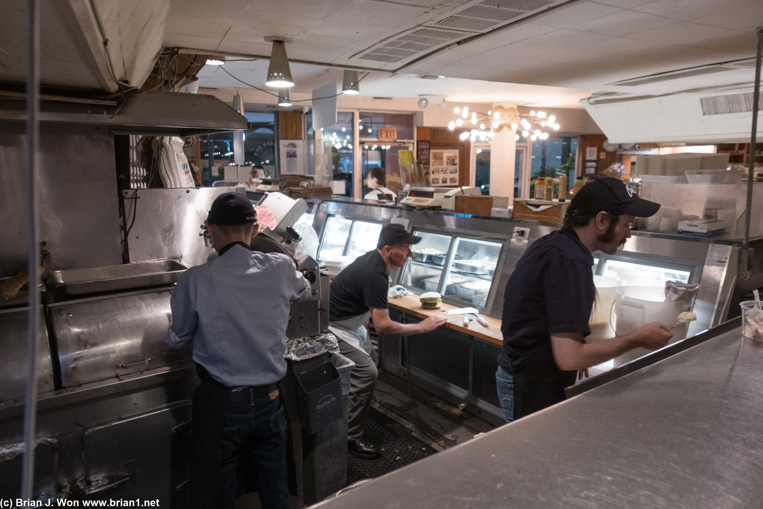 Deli area hard at work.