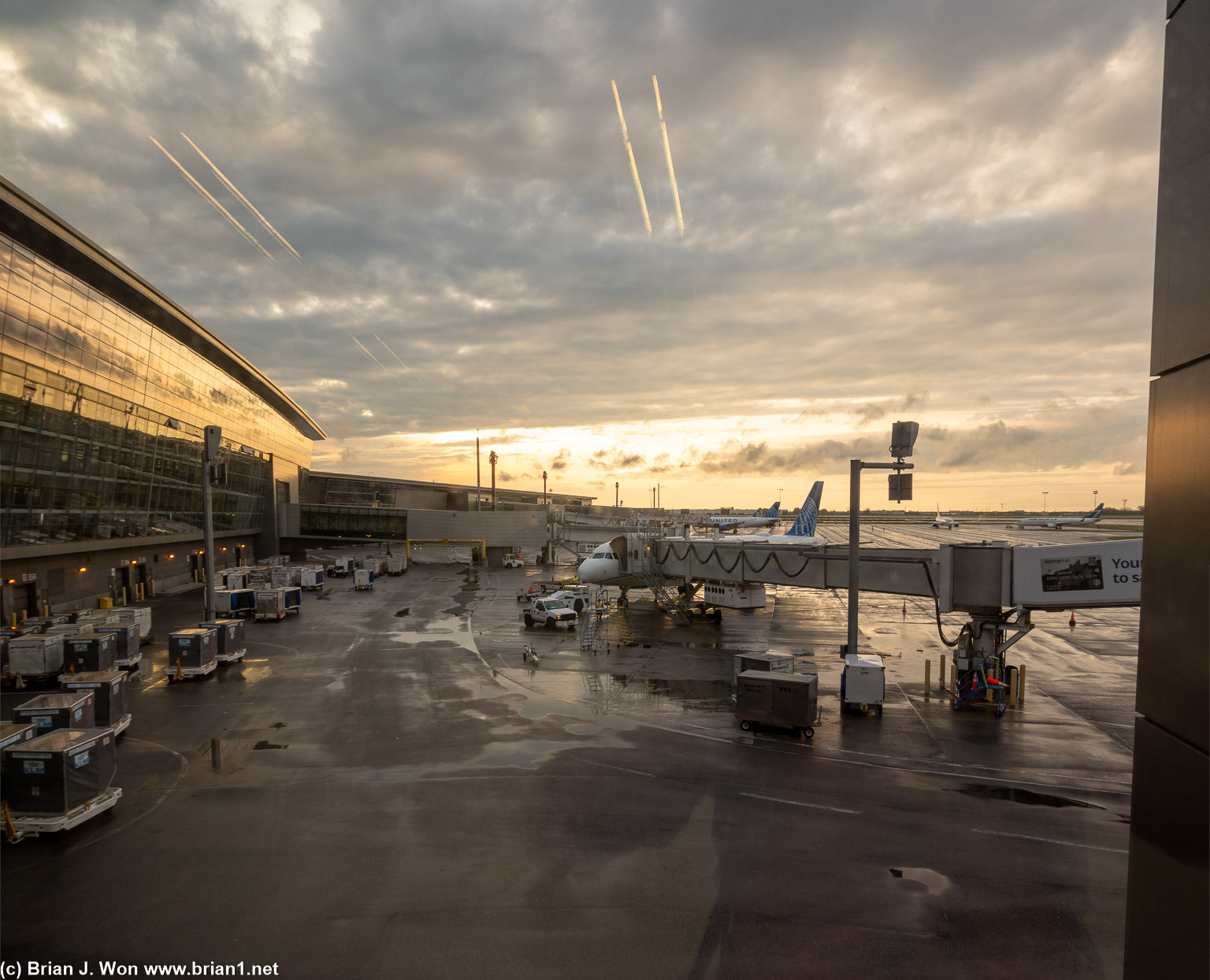 Clouds make for dramatic sunrises.