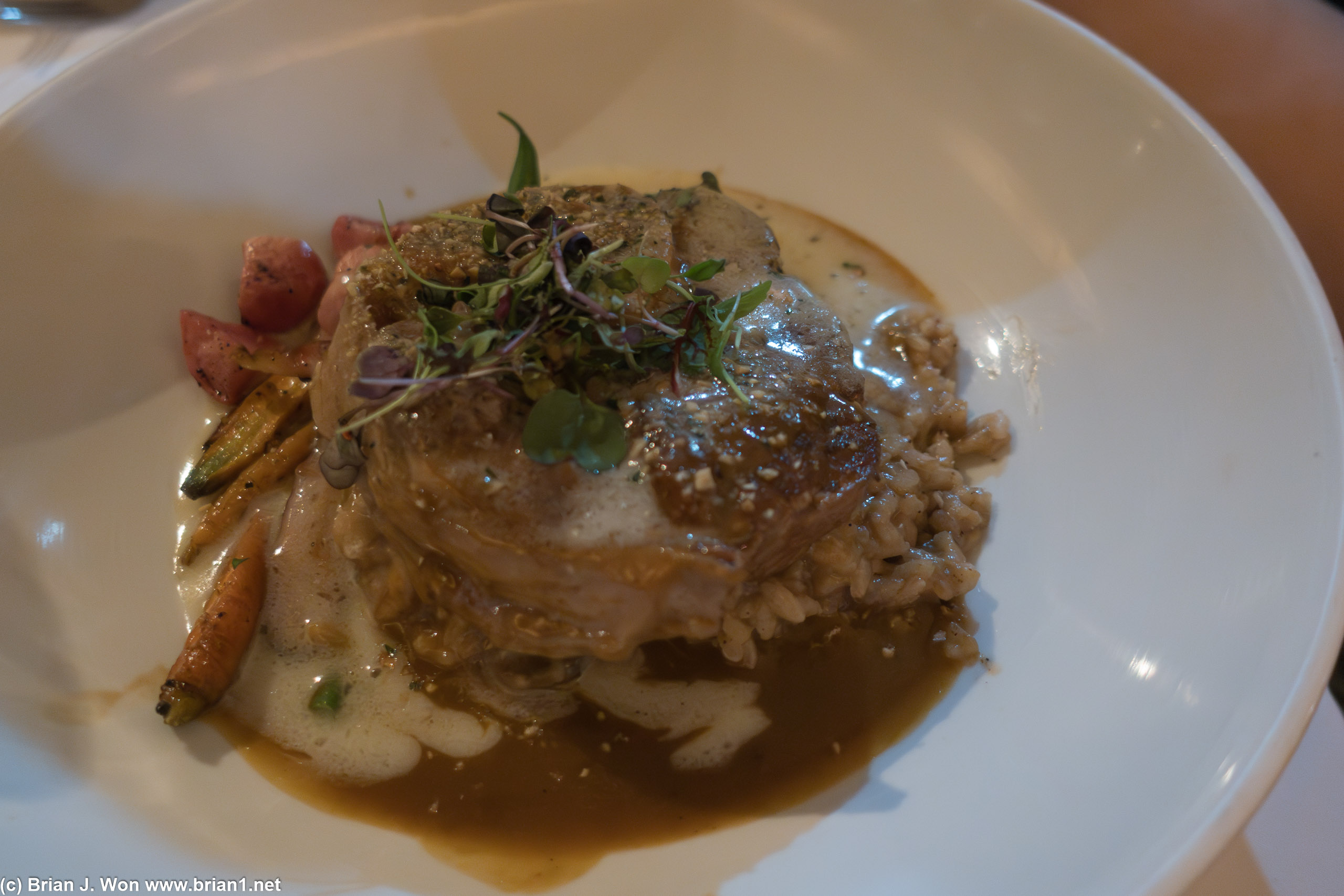 Osso buco. Half bone so not as big as it looks.