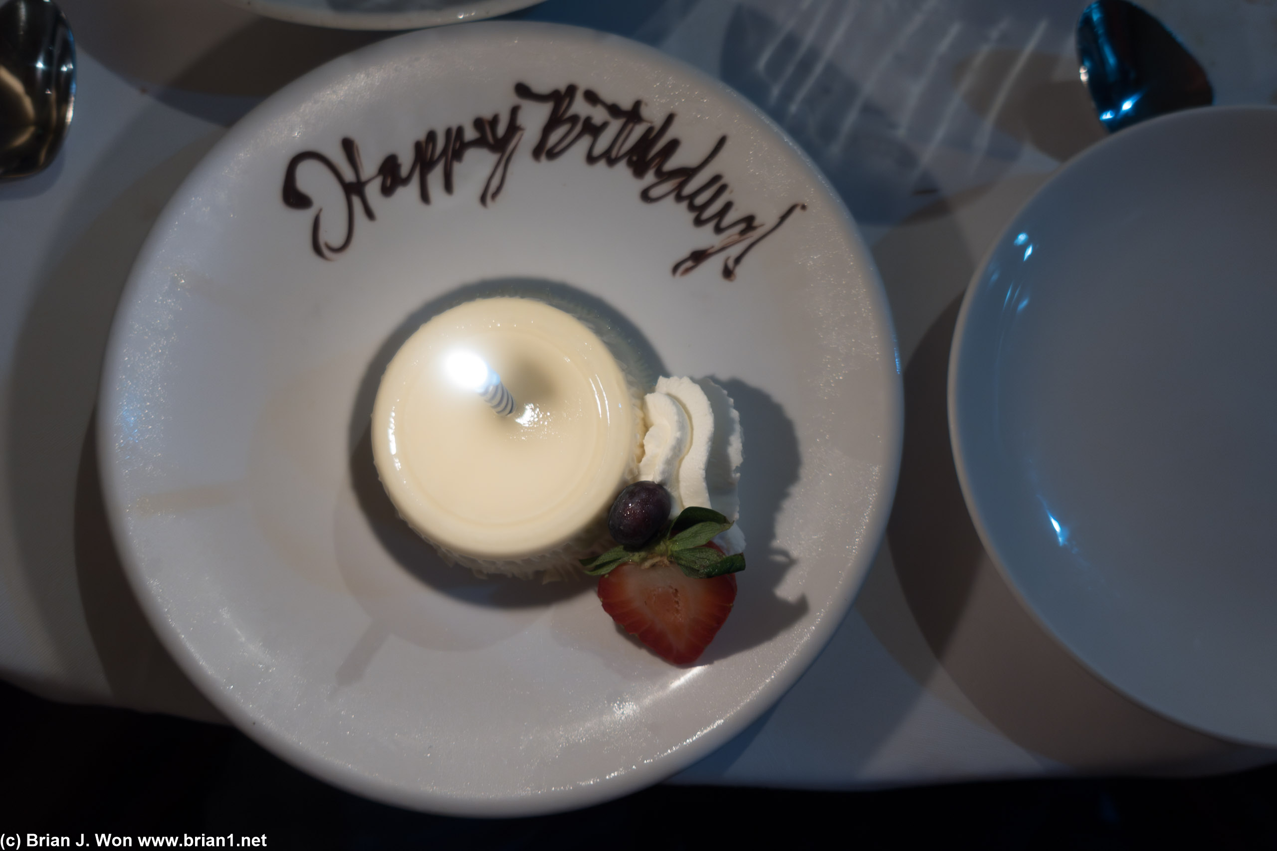 Panna cotta for birthday.