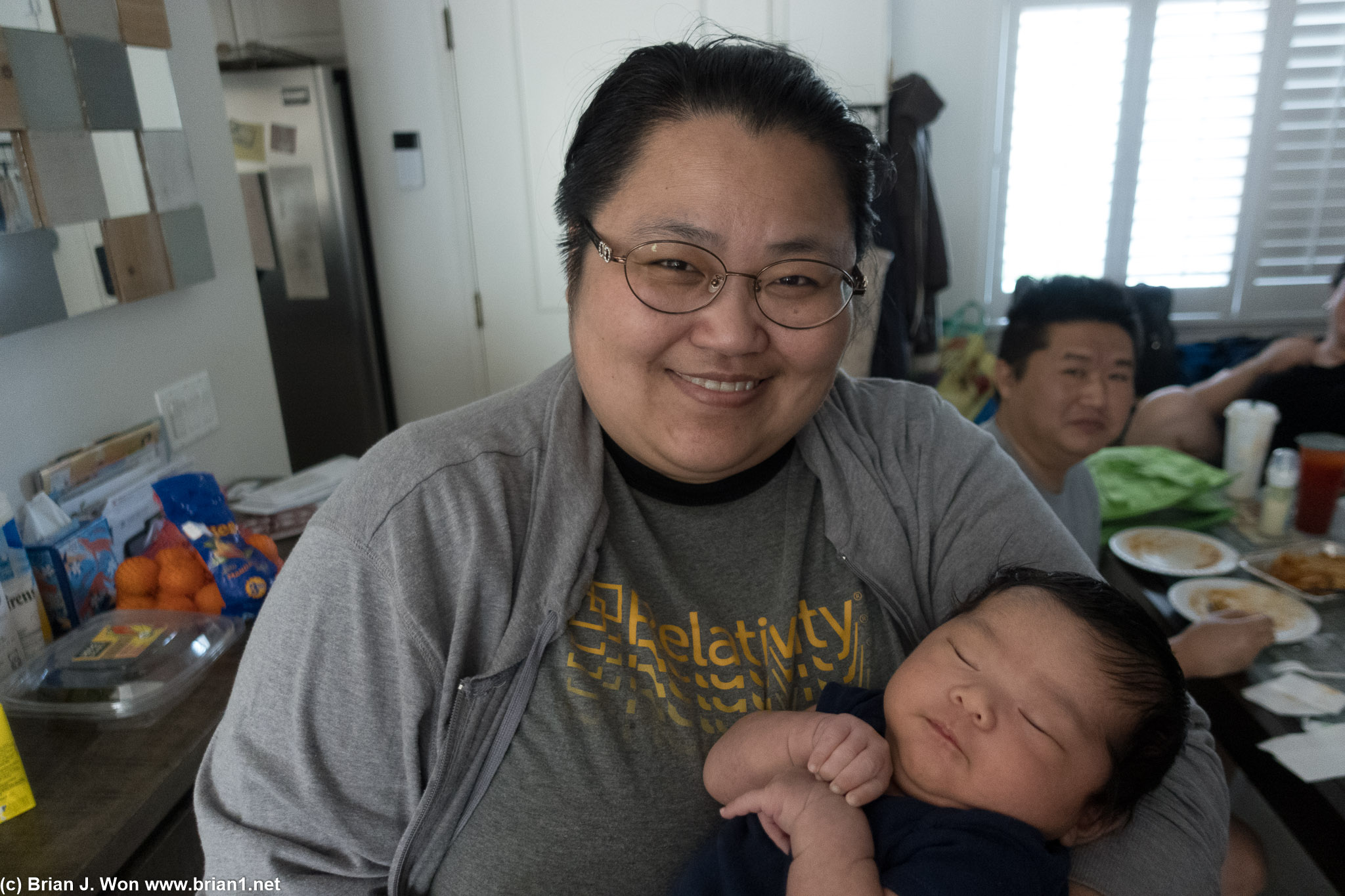 Baby Ender and Aunt Mara.