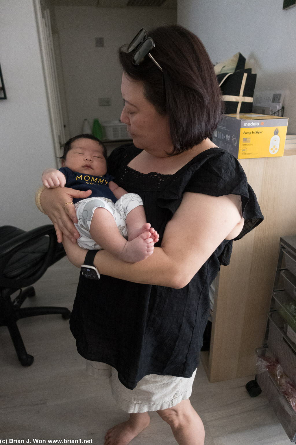 Baby Ender and Aunt Sue.