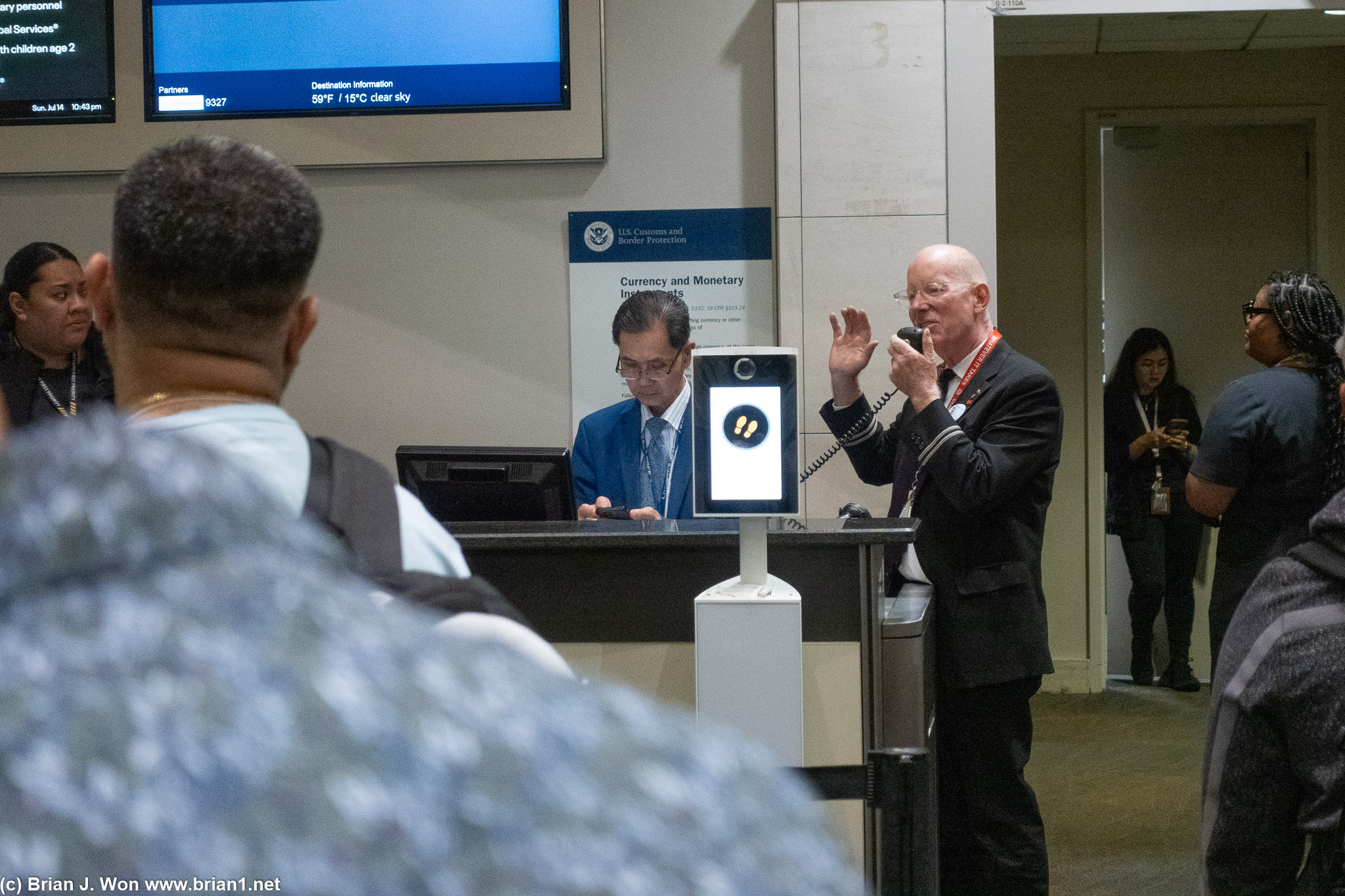 Pre-boarding announcements.