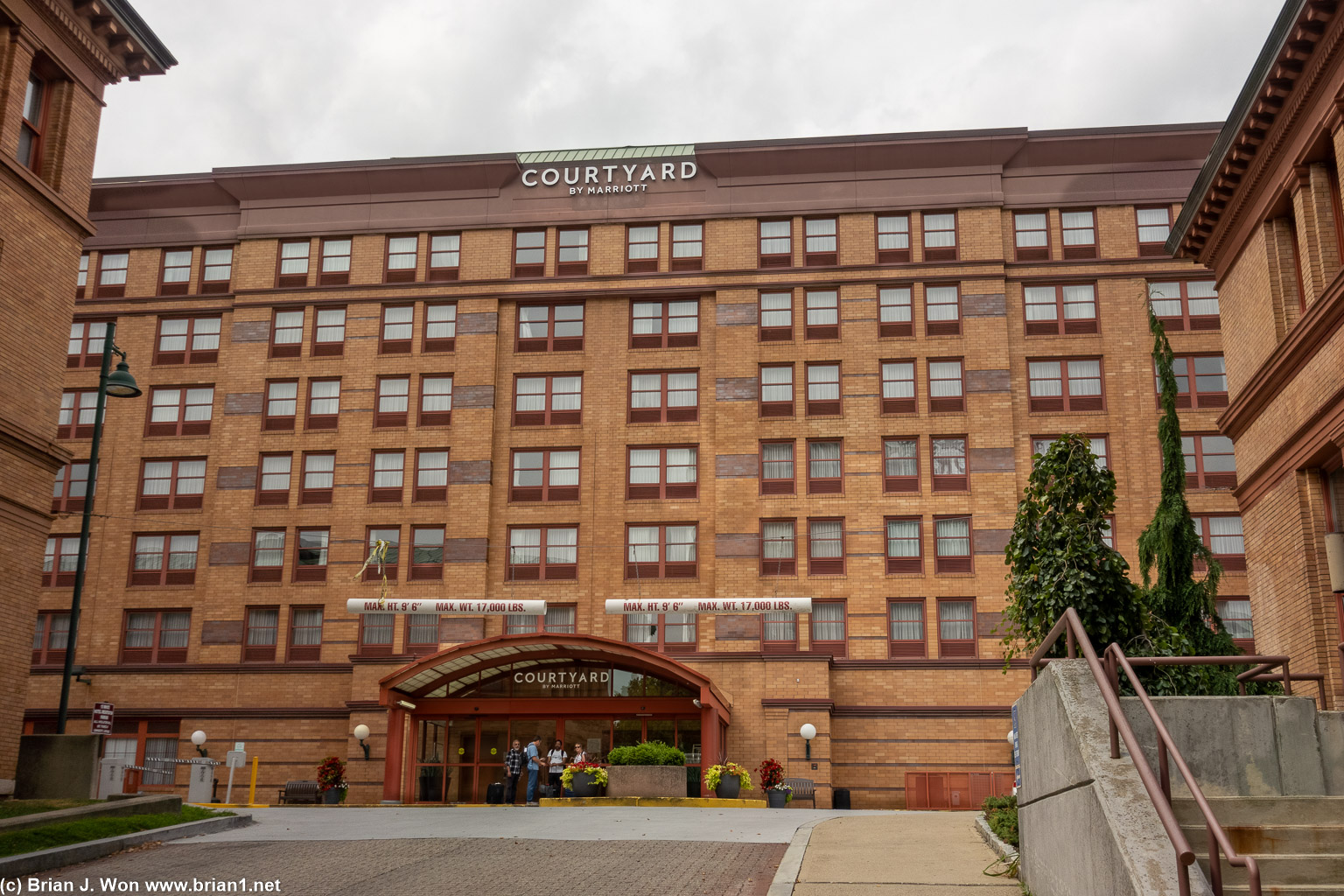 Courtyard by Marriott has a very stately building.