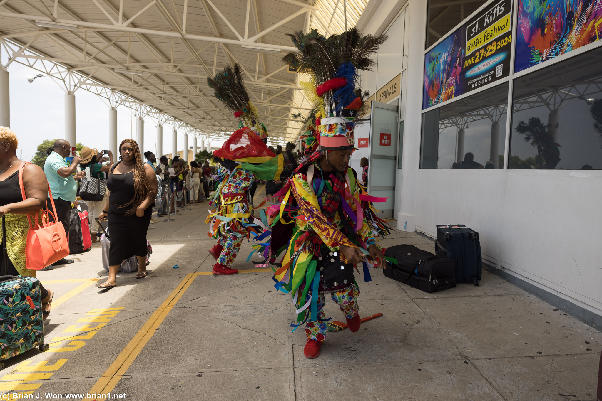 Local dancers.