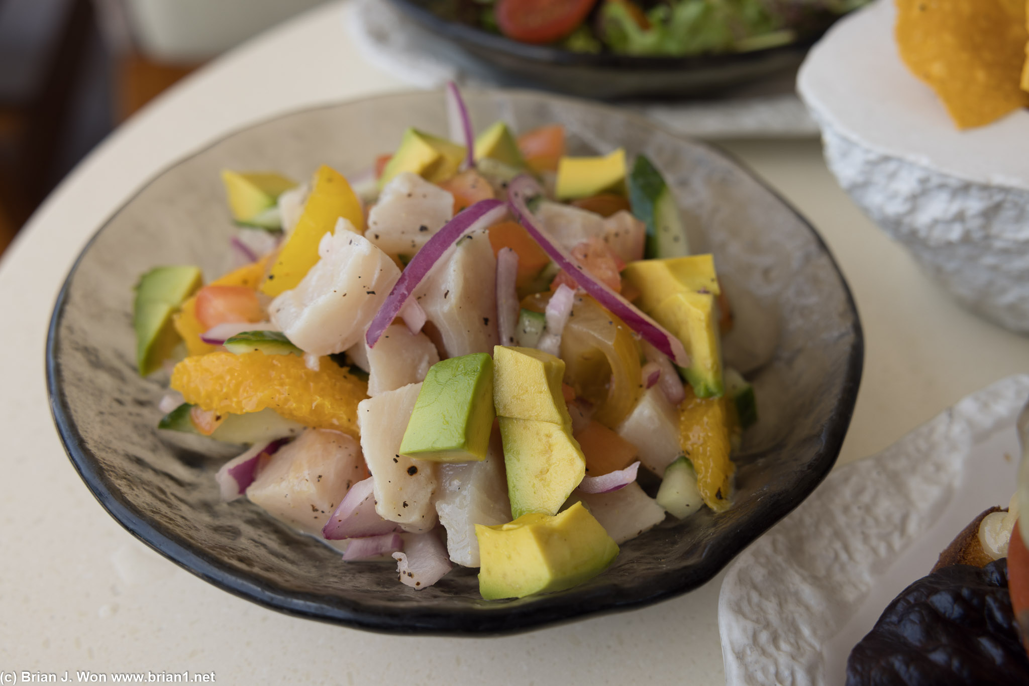 Snapper ceviche.