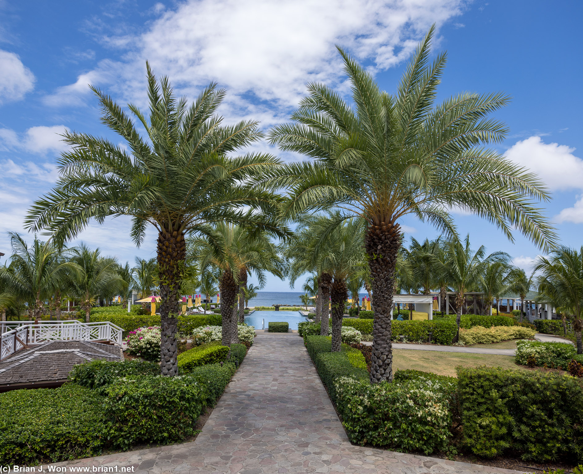 View from the lobby to Limin Pool.