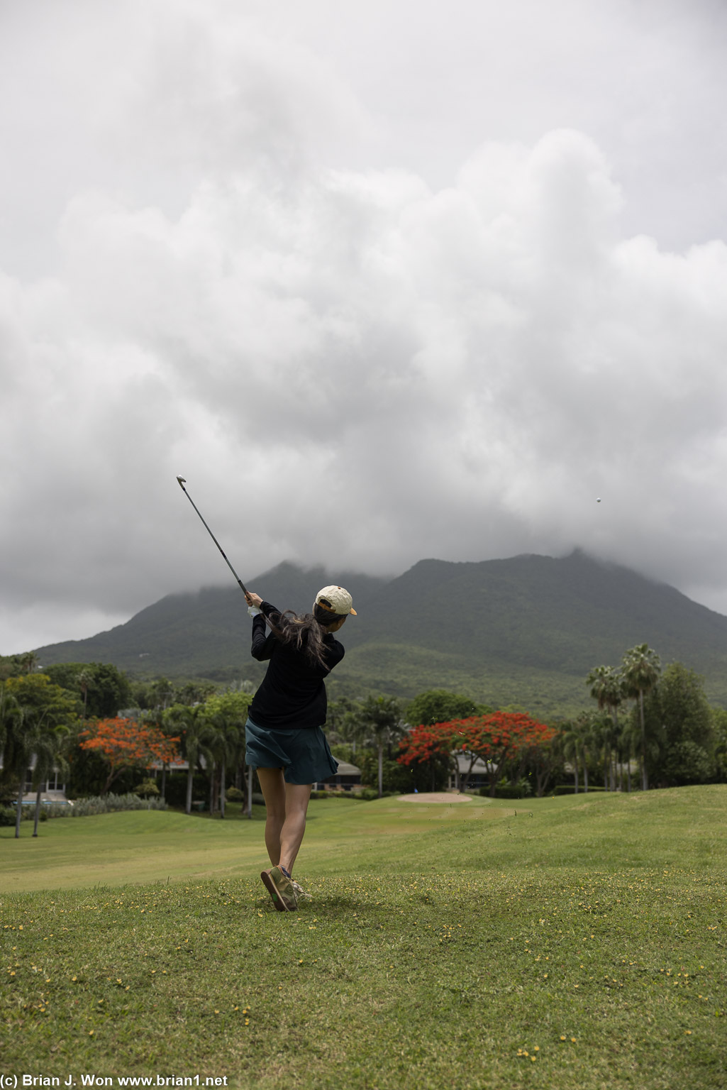 Why we came: so Tiff could play on the famed Robert Trent Jones II-designed golf course.