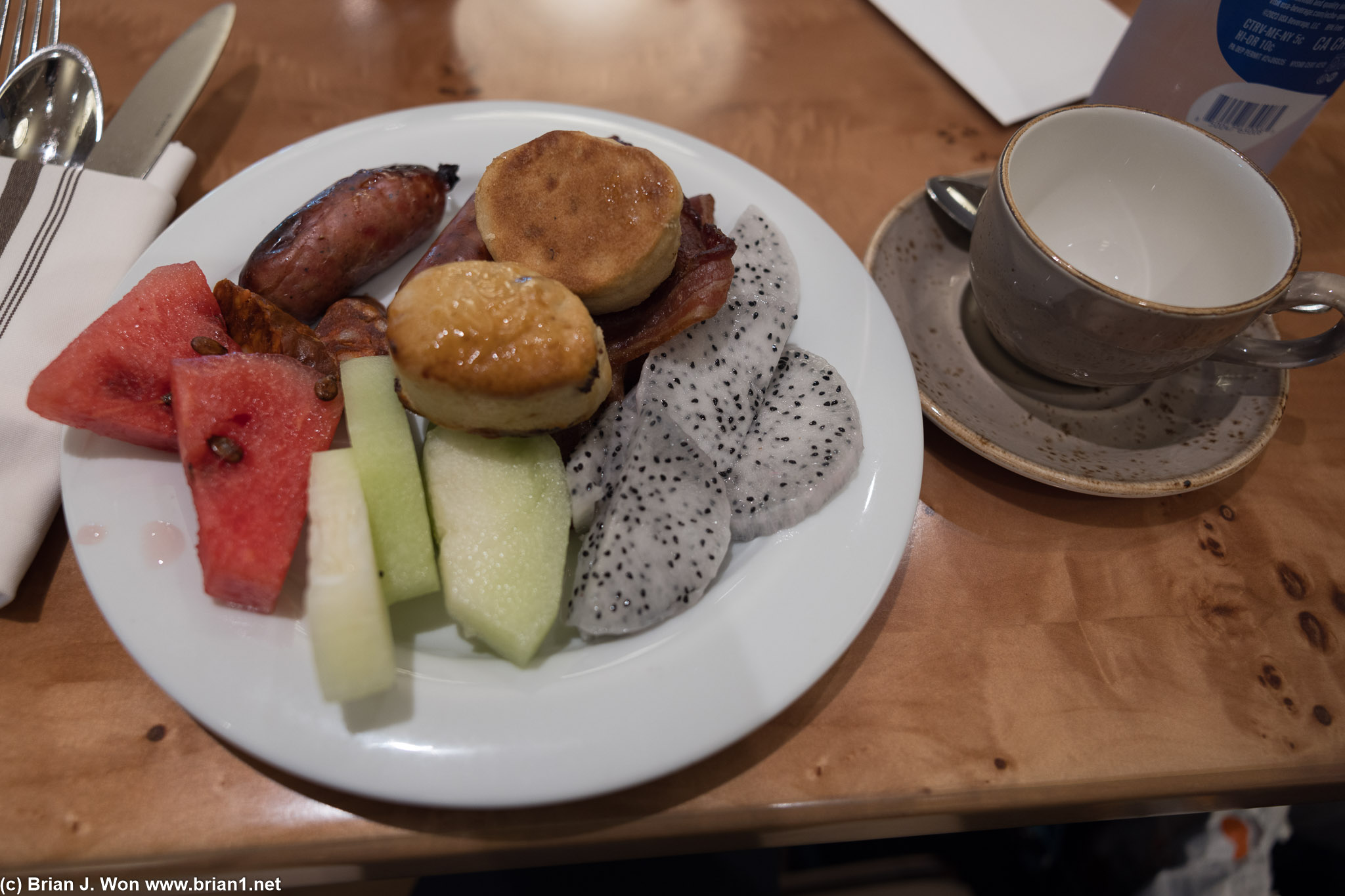 Final breakfast. Hello dragonfruit.