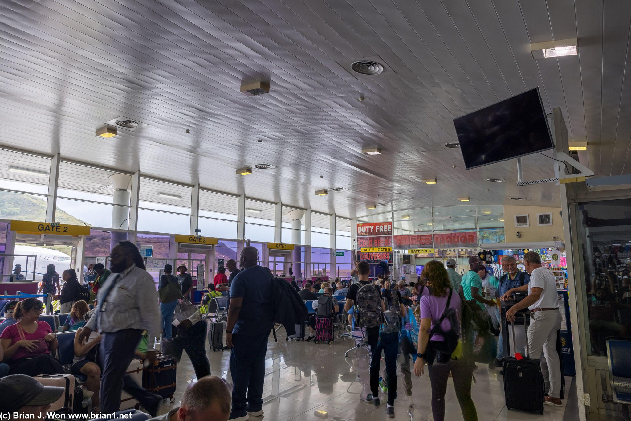 Robert L. Bradshaw International Airport on St. Kitts.