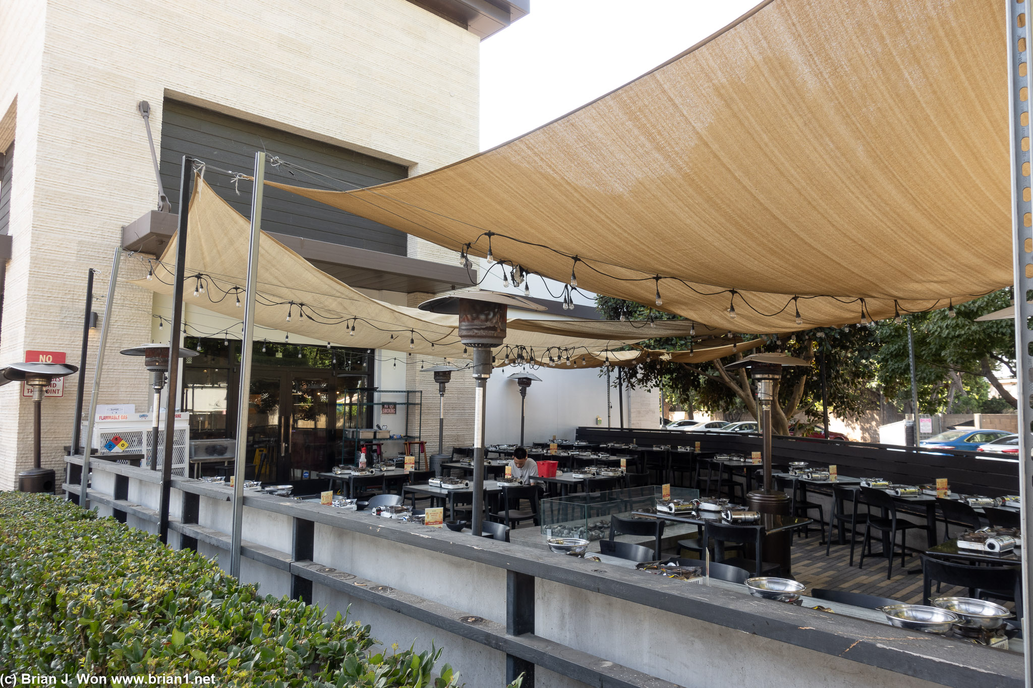 Broth Shabu Shabu's big patio.