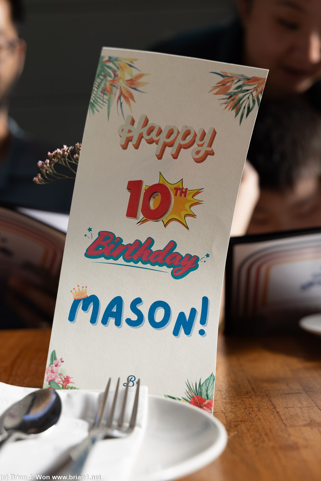 Happy 10th Birthday Mason!