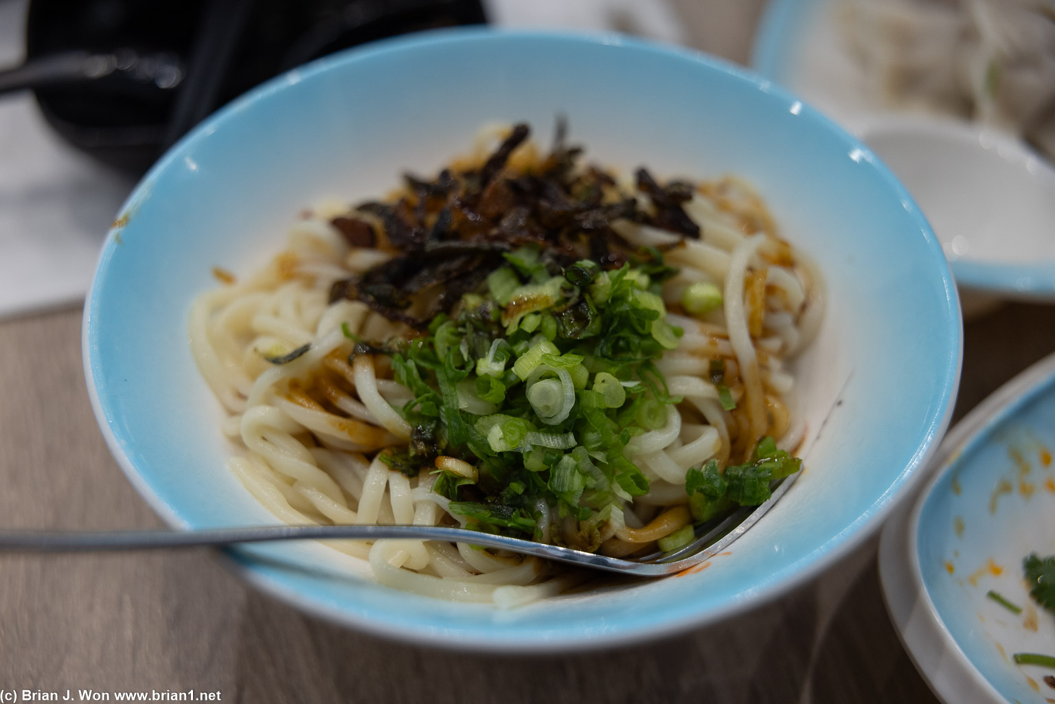 Sesame oil noodles were basic done right.