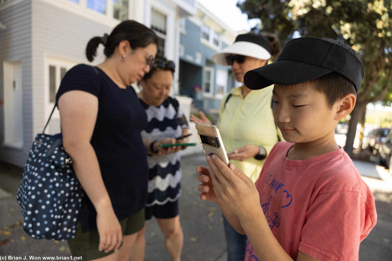 Mason showing everyone what a Pokemon Go master looks like.