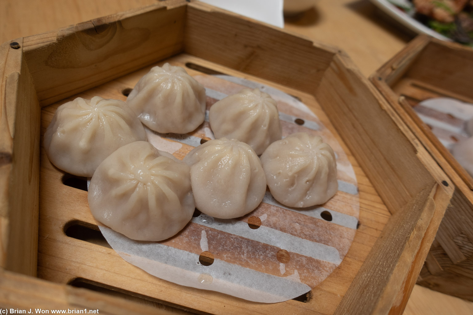 Xiao long bao were diminutive, with thick skins.