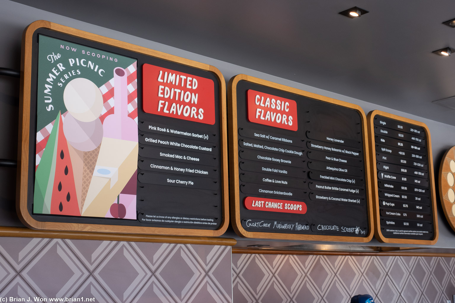 Summer flavors at Salt and Straw.