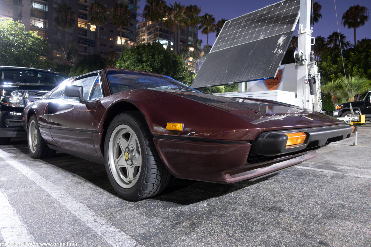 Random Ferrari 308 Quattrovalvole in the parking lot.