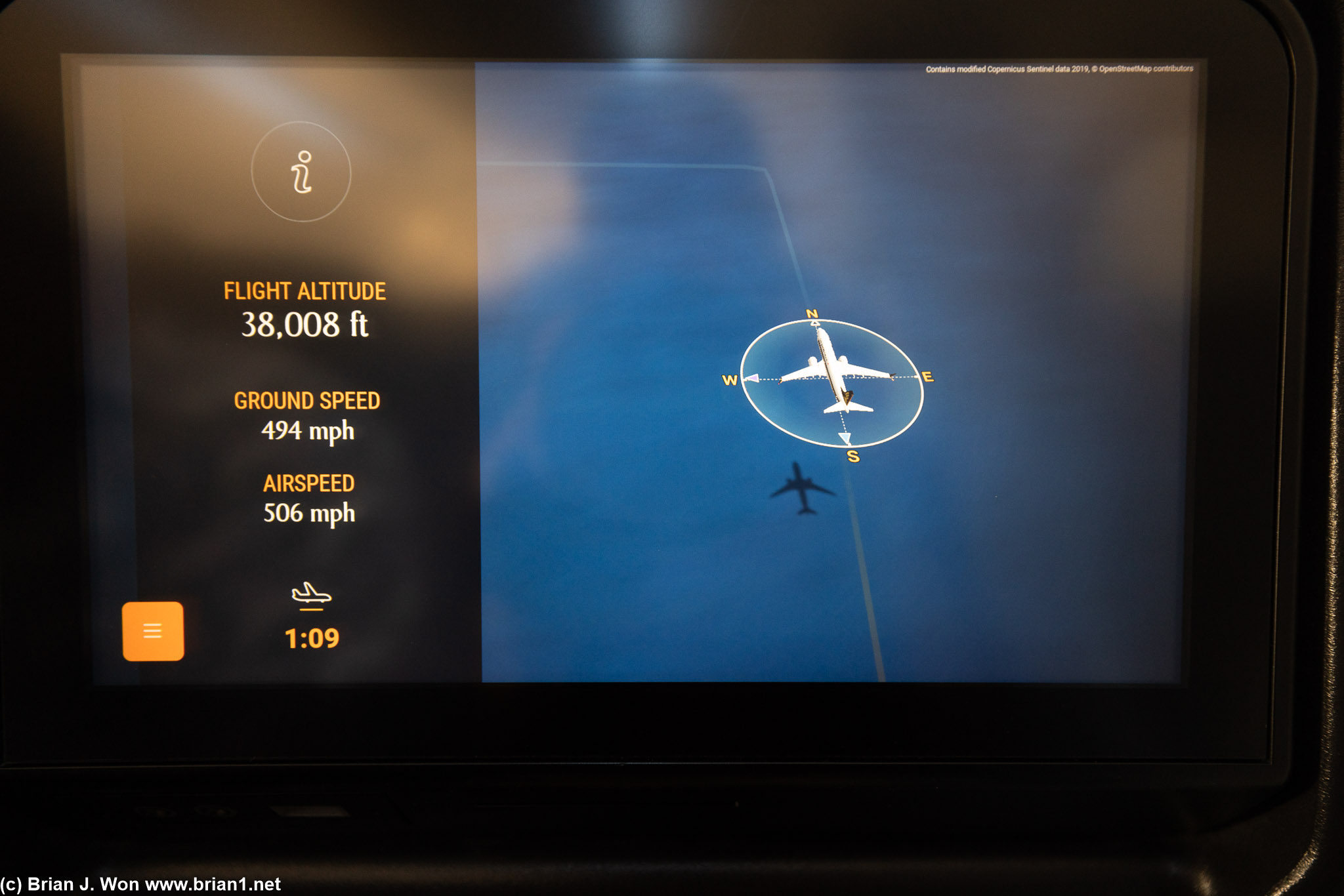 Why does the flight path go 90 degrees to the left?