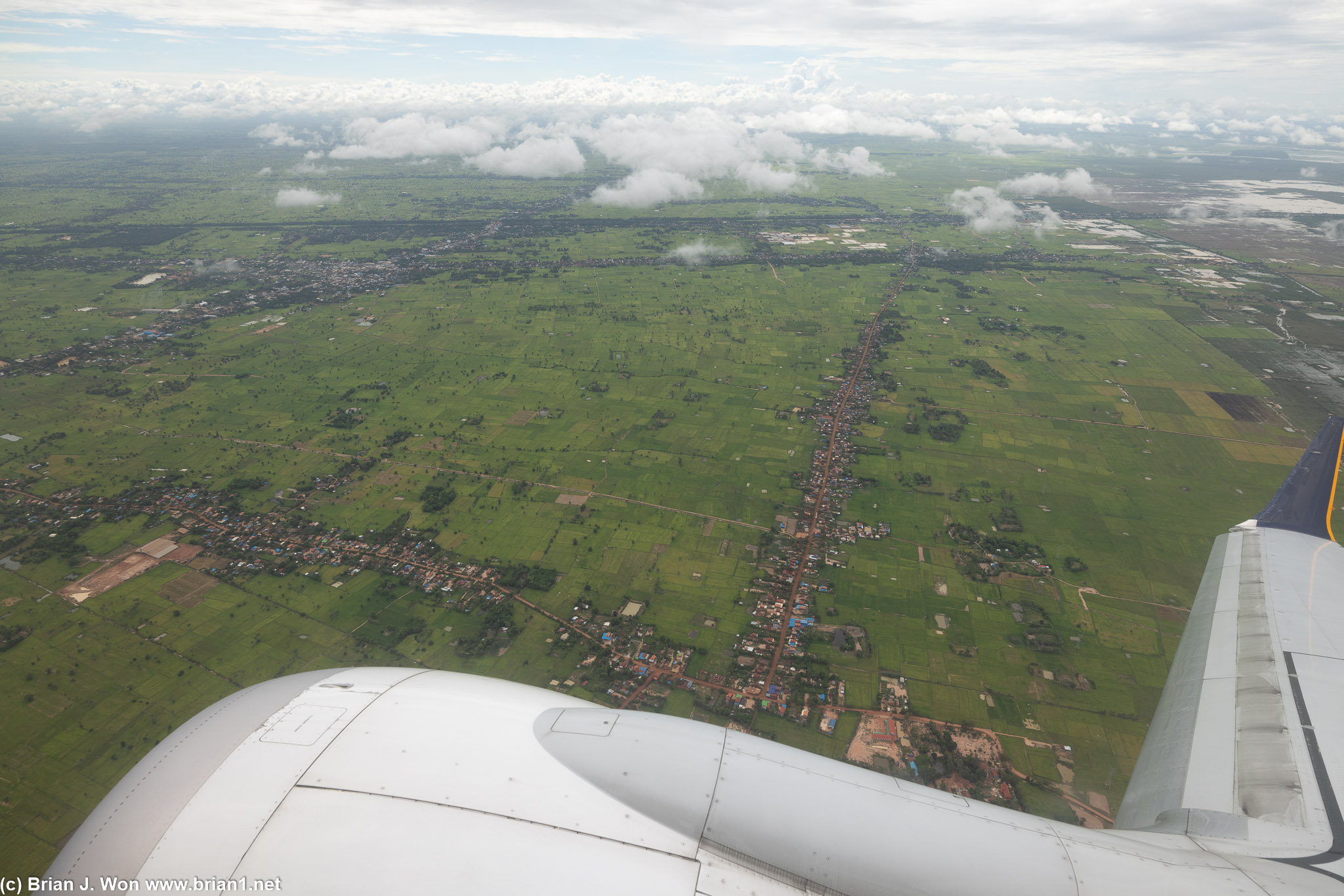 Cambodia is so green.