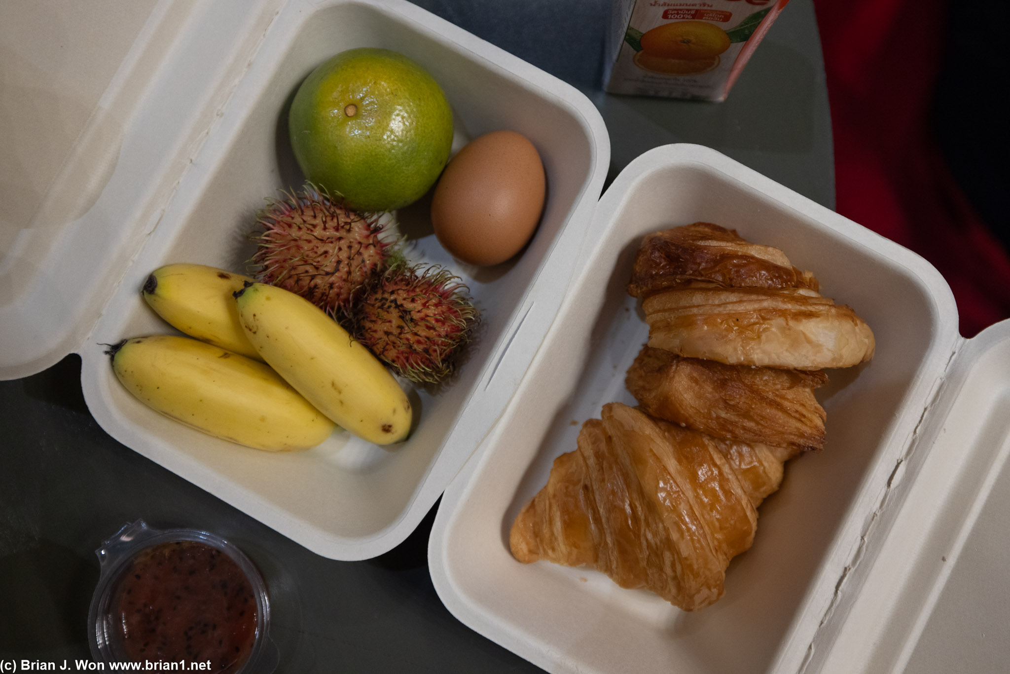 Boxed breakfast from the hotel for those with really early tour departures.