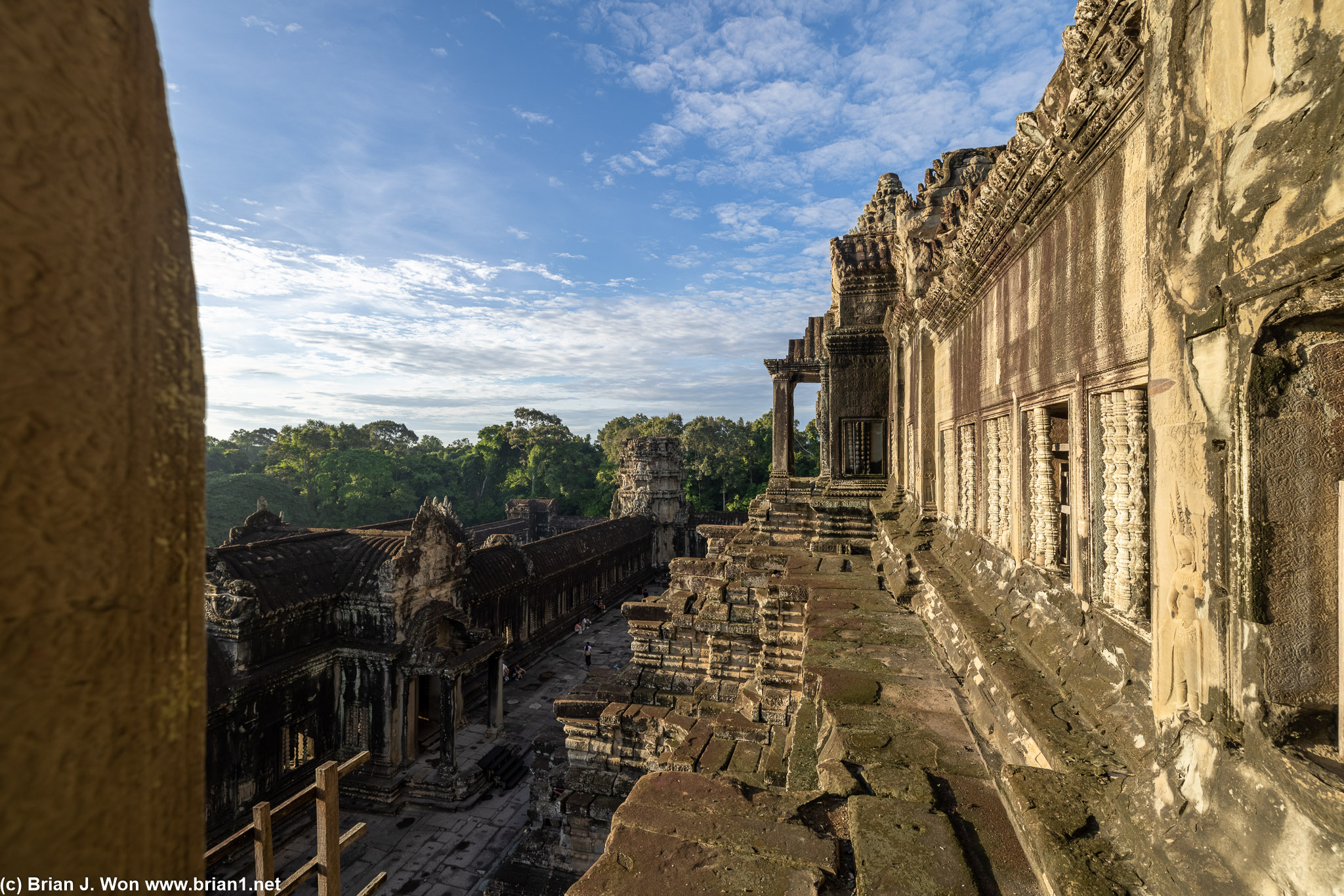 View from the highest level that tourists are permitted to walk.