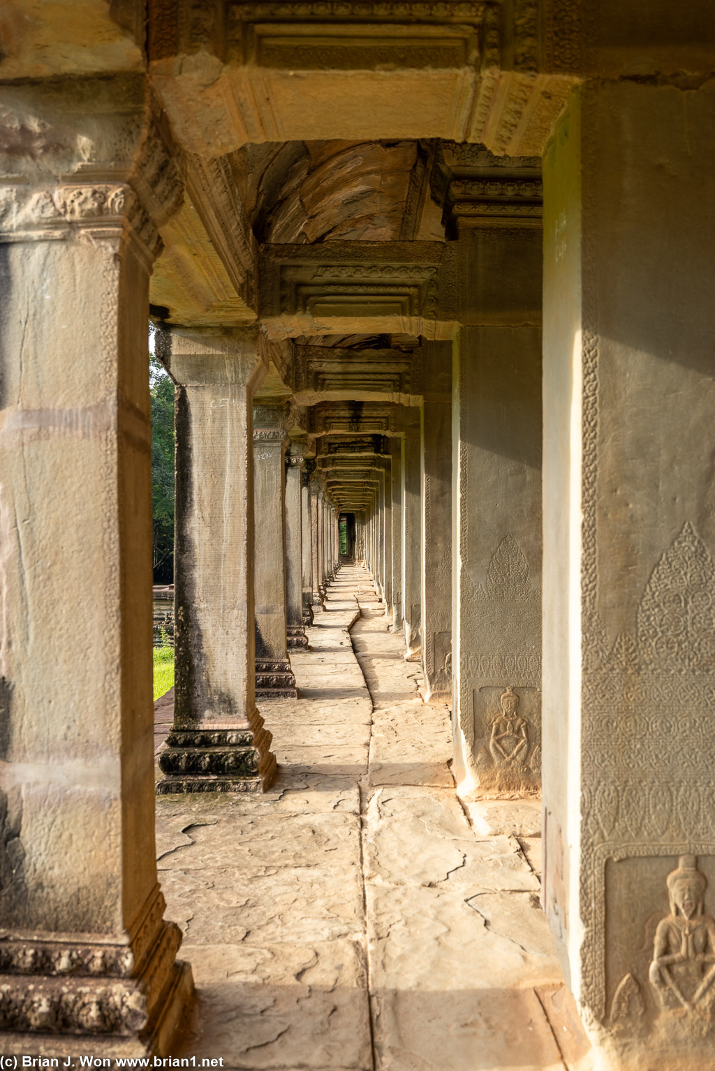 Outer hallways.