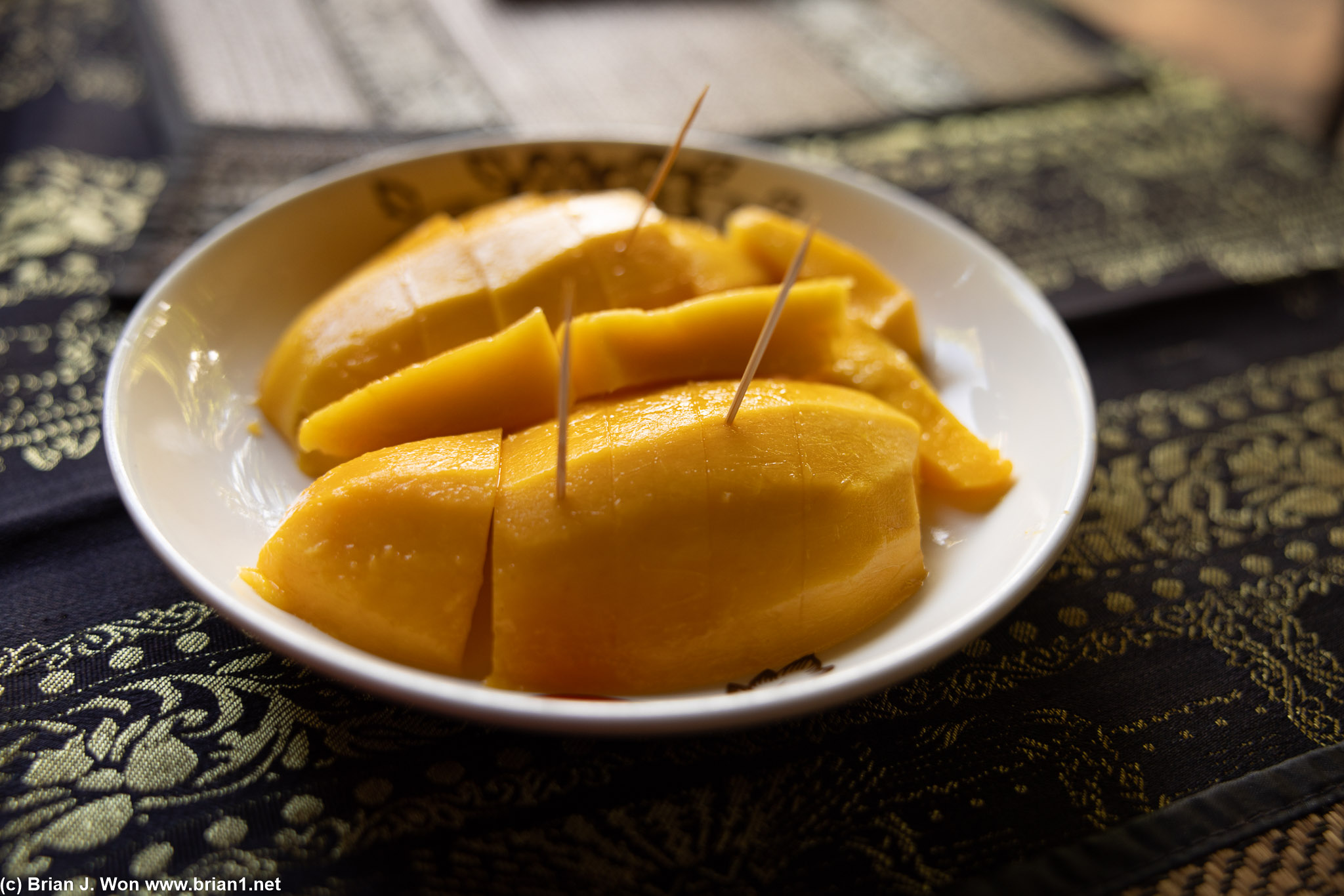 Fresh mango is delish.