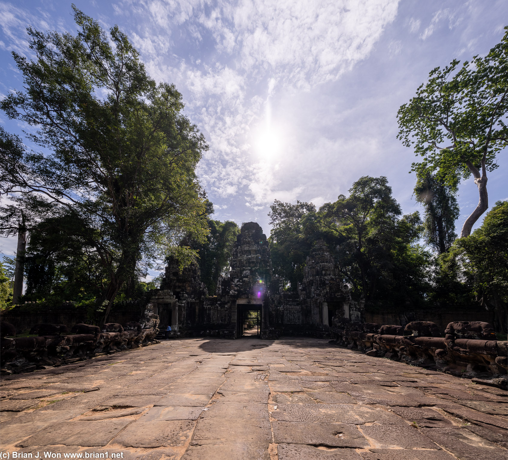 Looking back toward the west gate.