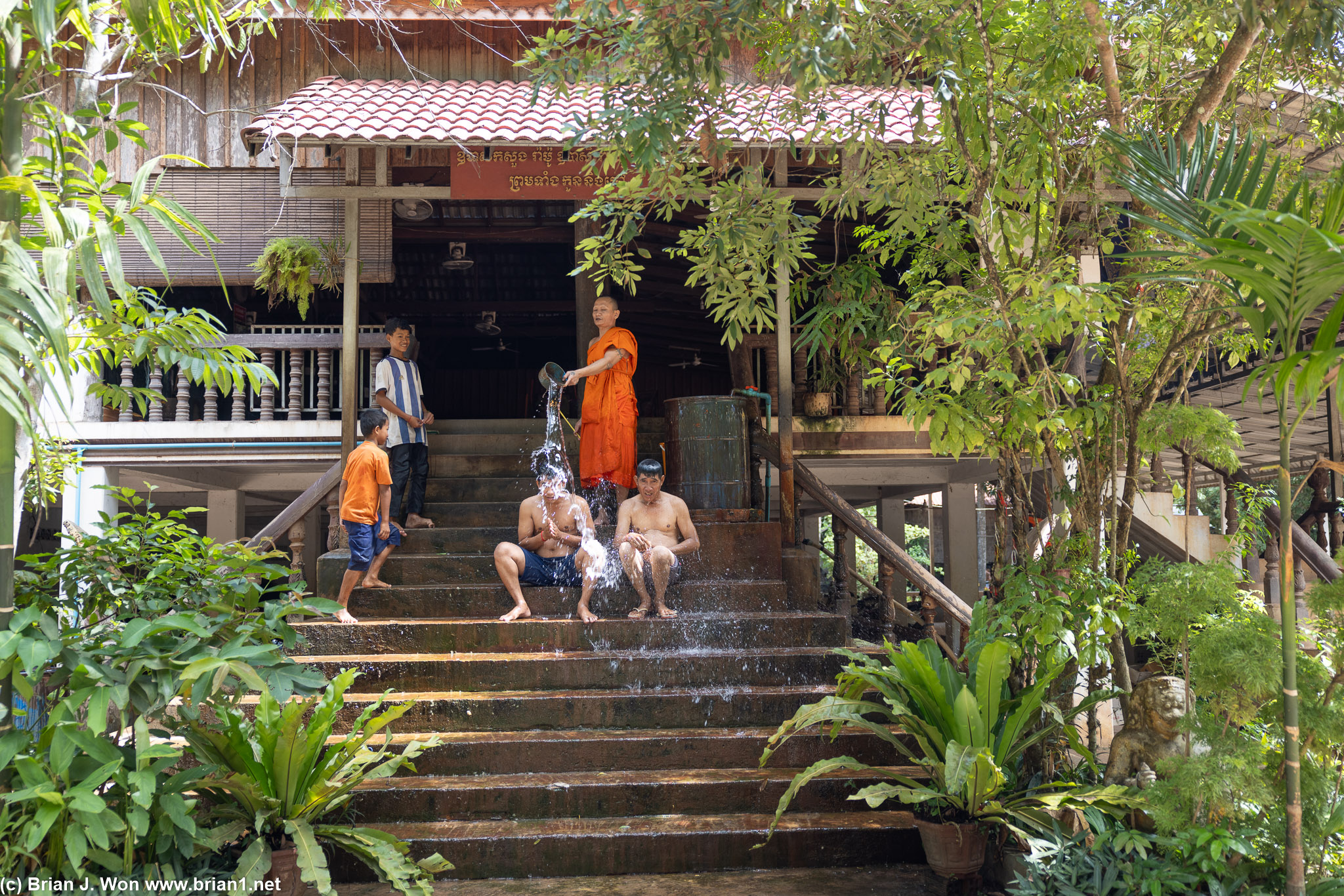 Buddhist water ceremony.