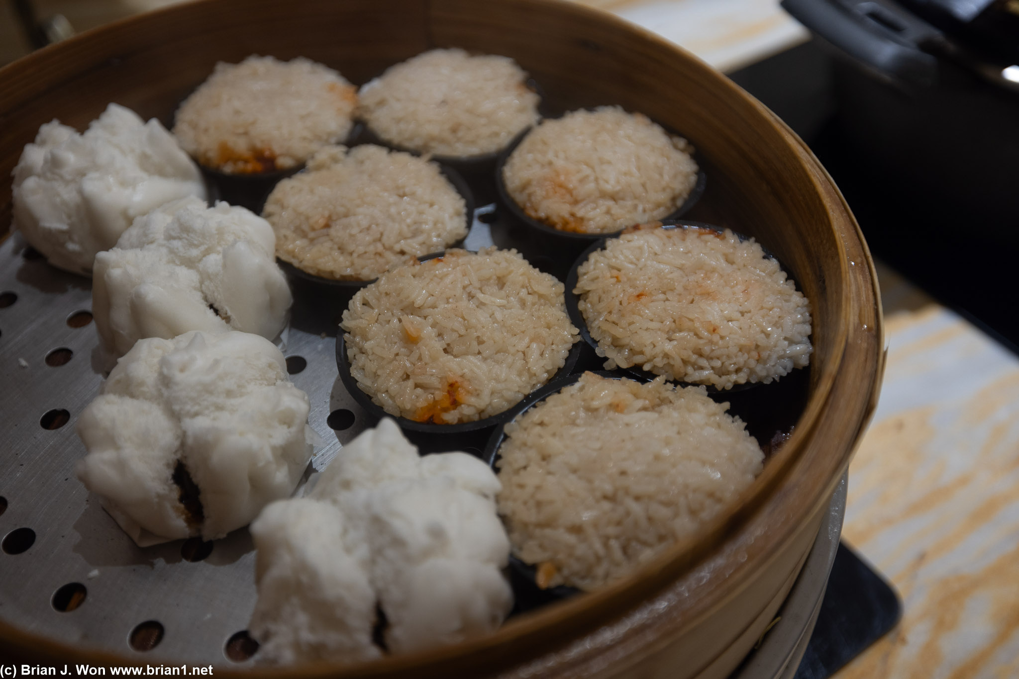 Char siu bao plus rice bowls.