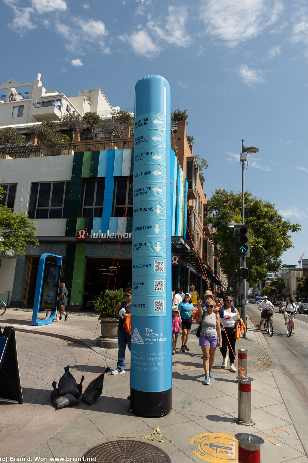 Santa Monica Classic race expo marker.