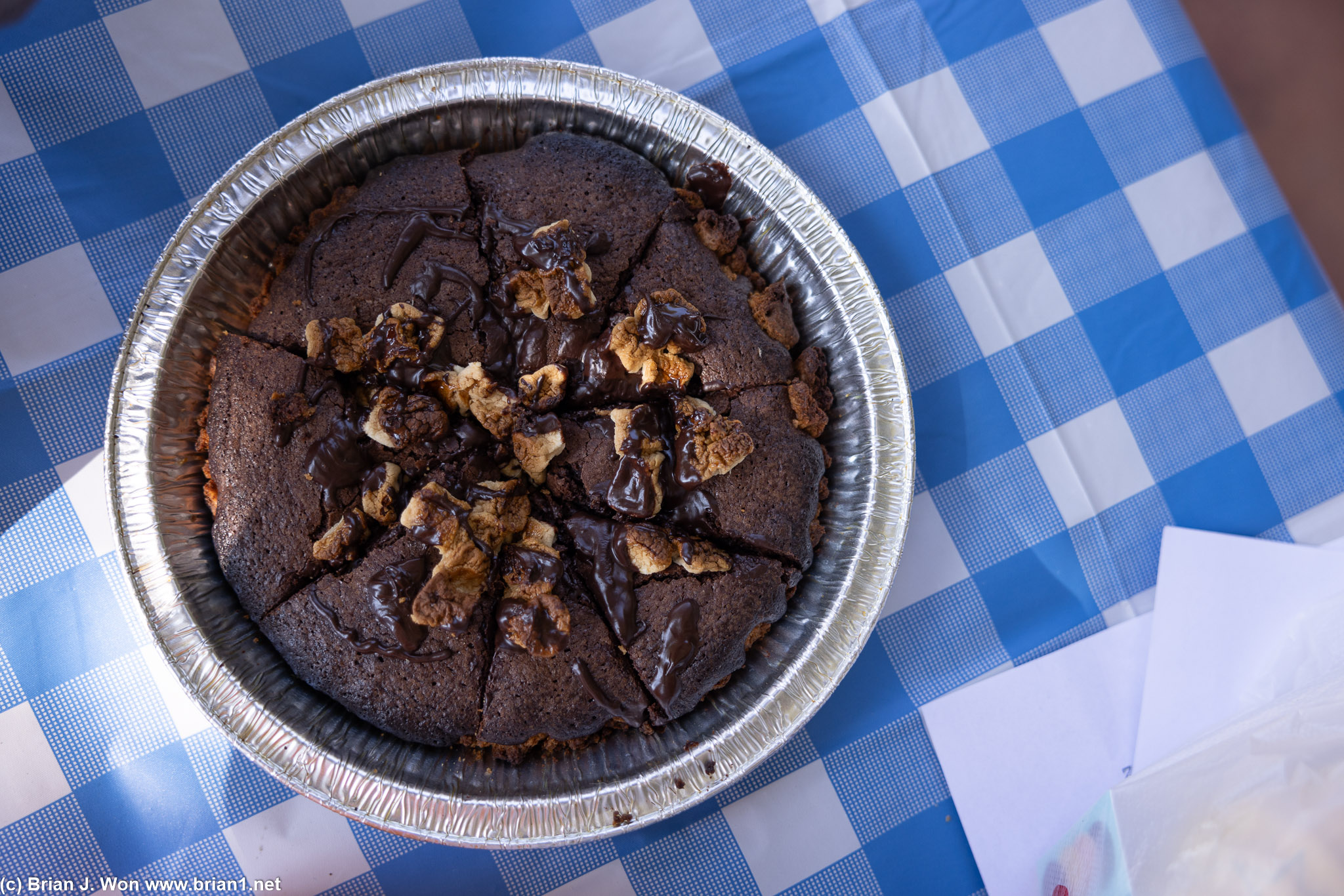 Chocolate brownies.